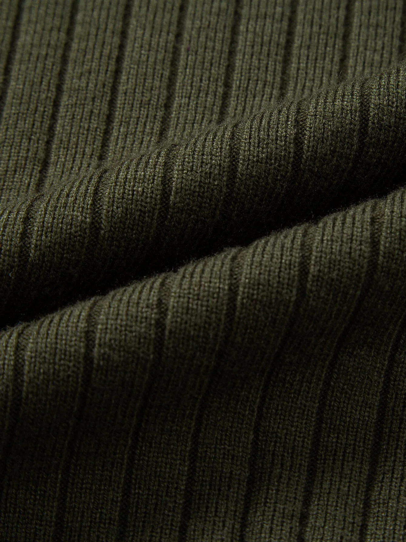 Amalio® | Long Sleeve Ribbed Knit Johnny Collar Polo Shirt - Image 6