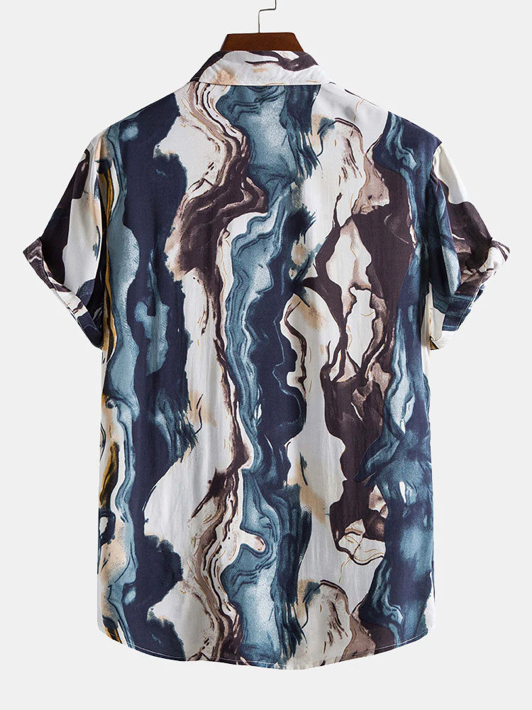 Amando® | Ink Abstract Print Shirt - Image 2