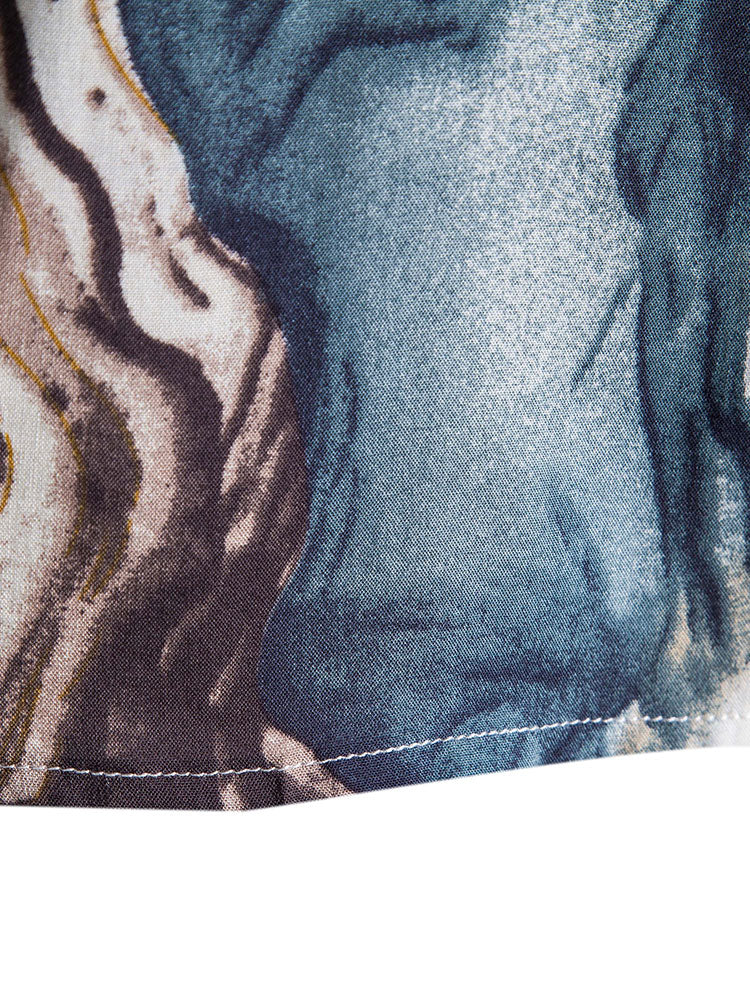 Amando® | Ink Abstract Print Shirt - Image 5