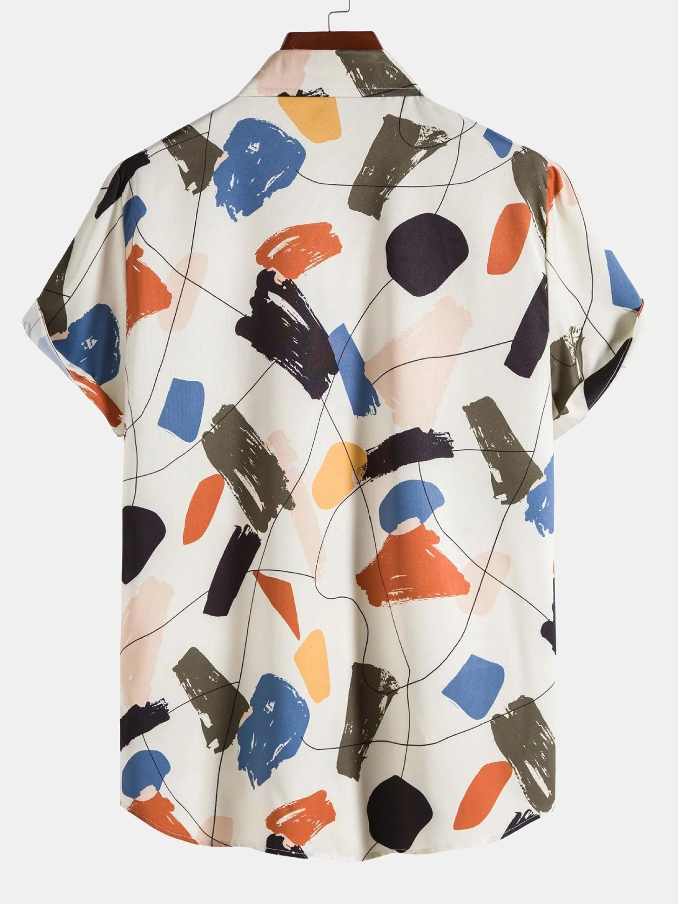 Amandus® | Hand Drawn Color Blocks Print Shirt - Image 2
