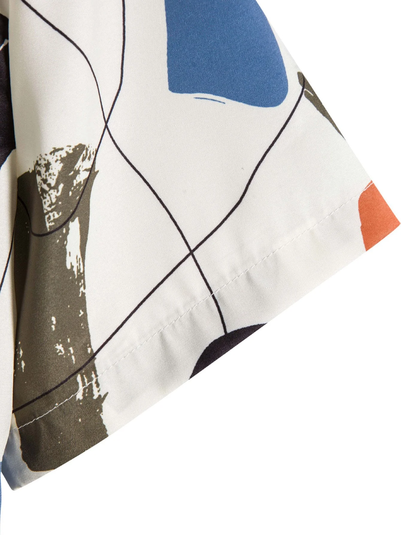 Amandus® | Hand Drawn Color Blocks Print Shirt - Image 5