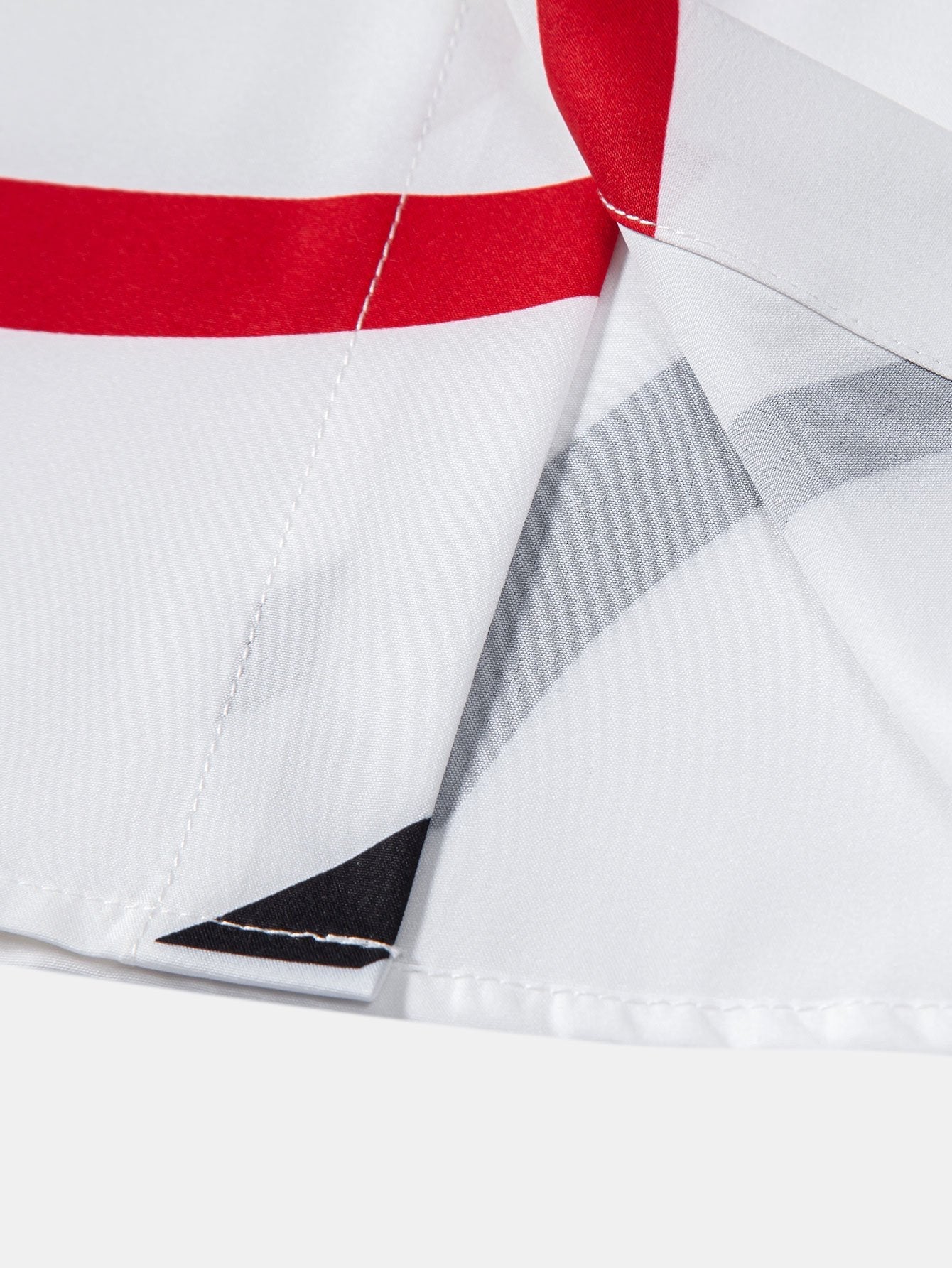 Amari® | Line Print Button Up Shirt - Image 4