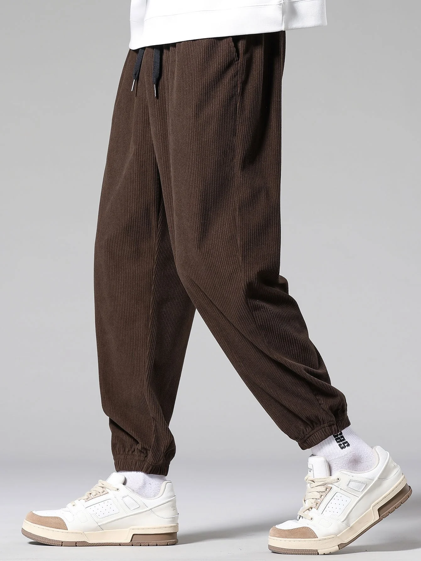 Amaro® | Corduroy Drawstring Jogging Pants