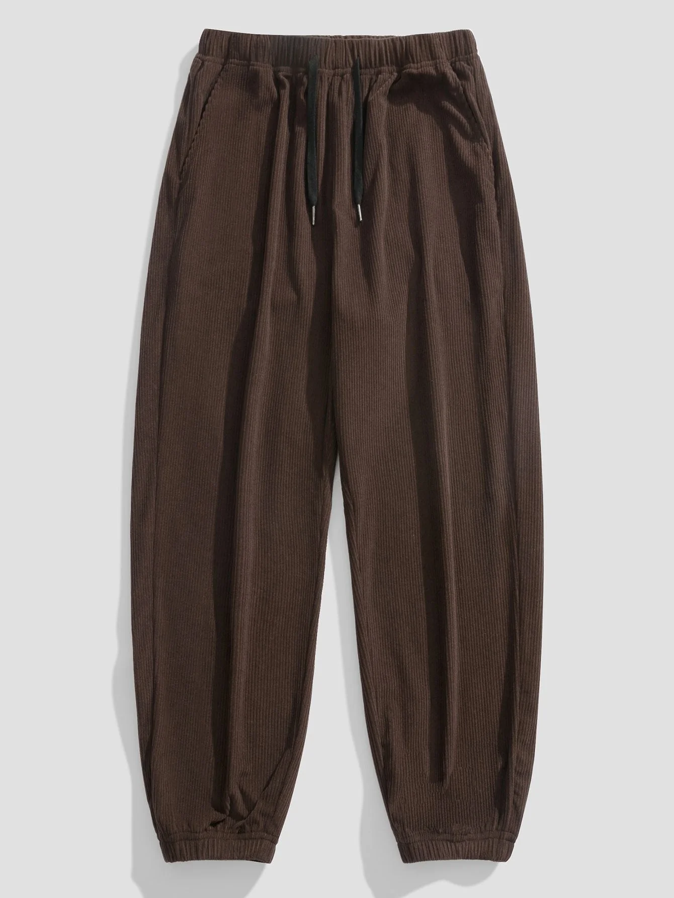 Amaro® | Corduroy Drawstring Jogging Pants - Image 13