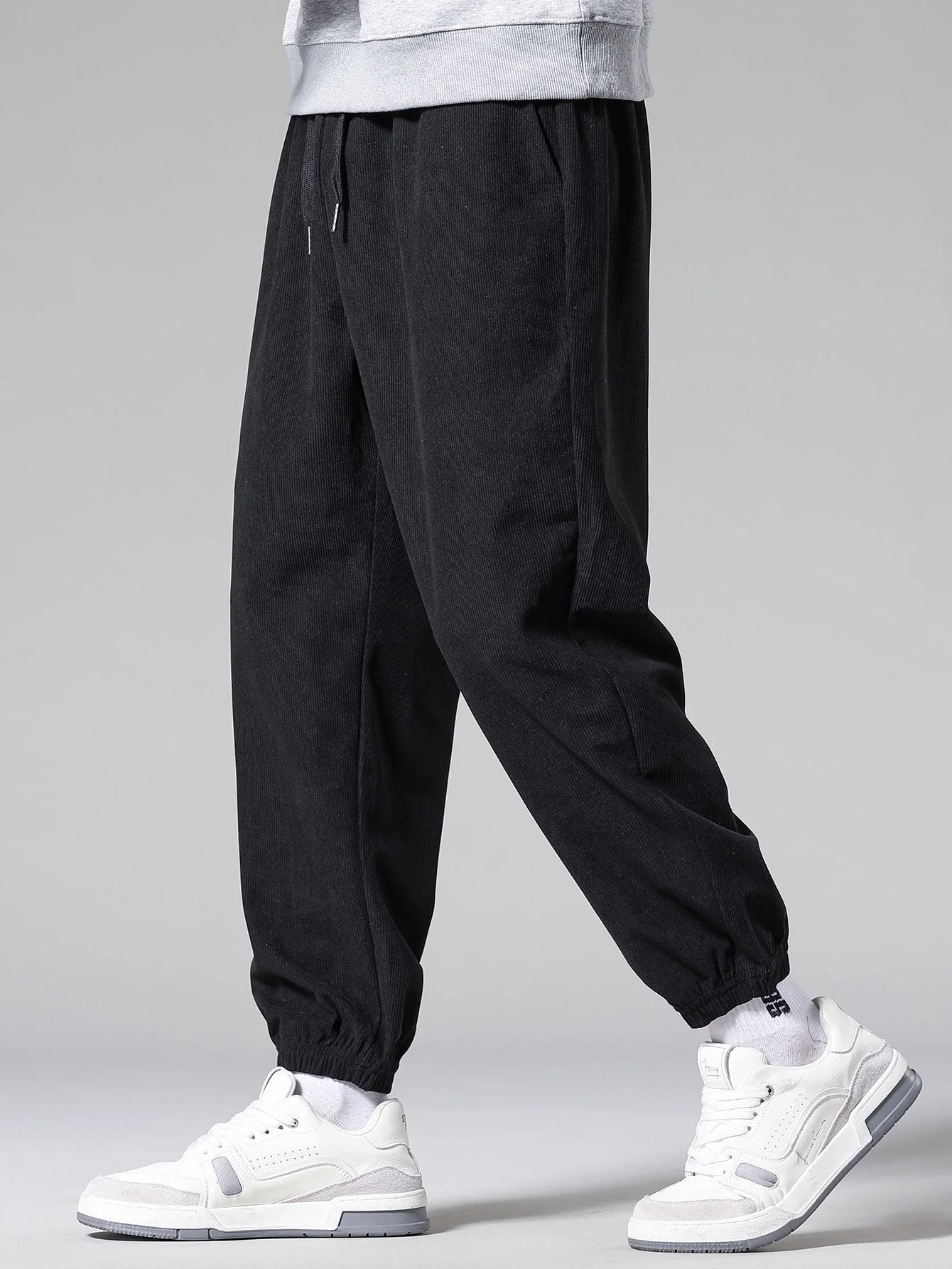 Amaro® | Corduroy Drawstring Jogging Pants - Image 5