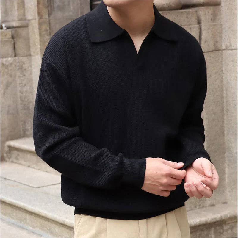Ambros® | BUSAN Old Money V-Neck Polo - Image 5