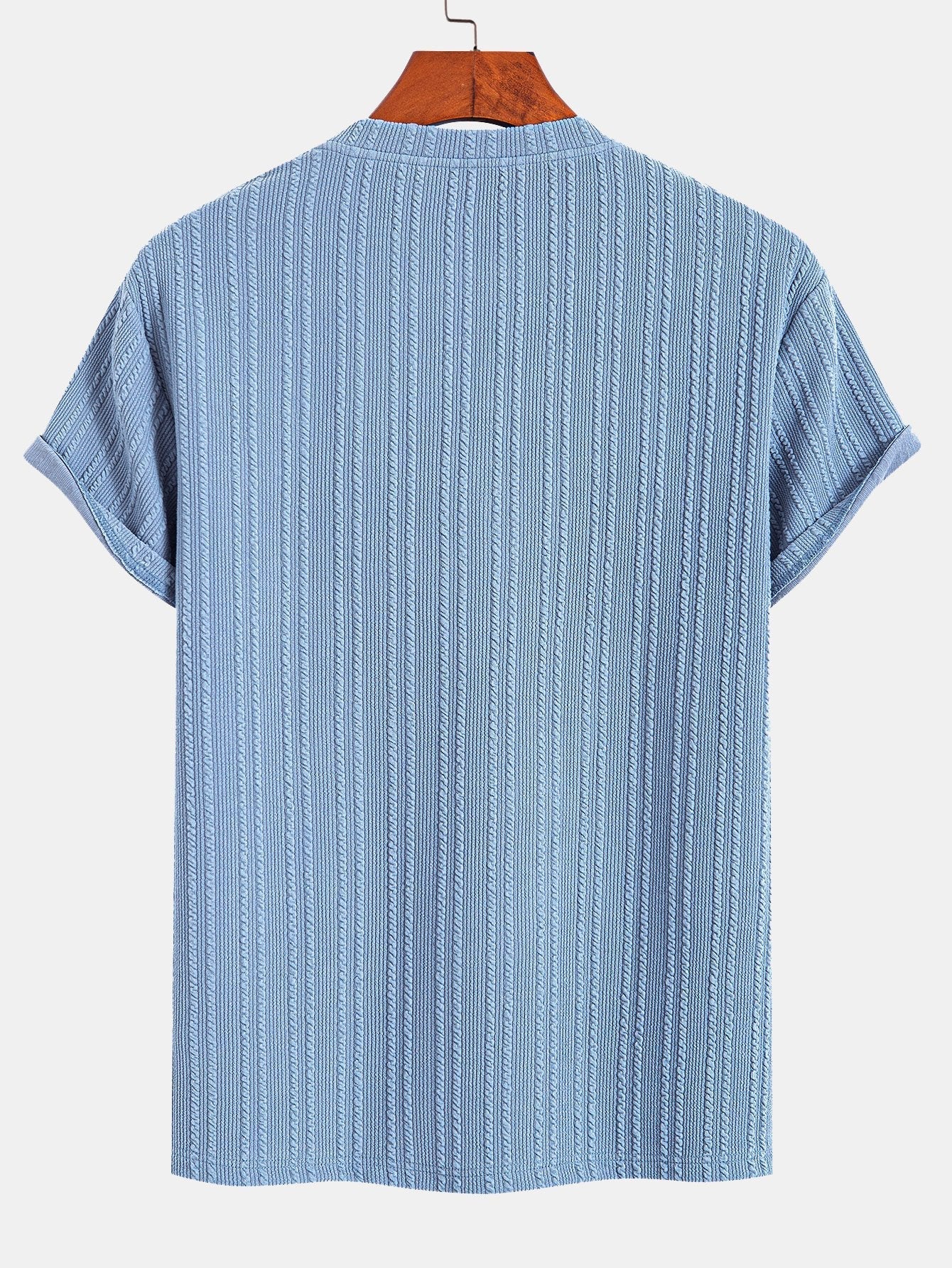 Américo® | Muscle Fit Ribbed T-Shirt - Image 2