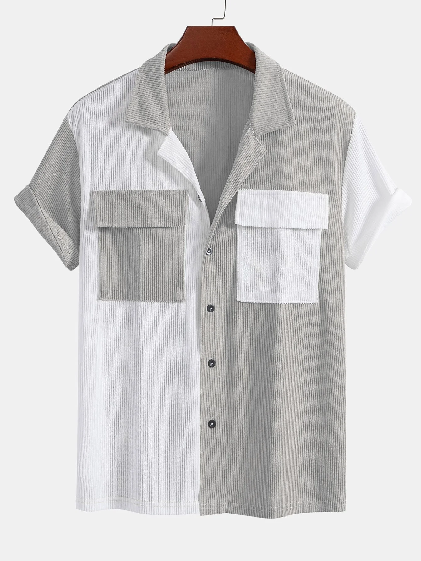 Americo® | Two Tone Cuban Corduroy Shirt - Image 5