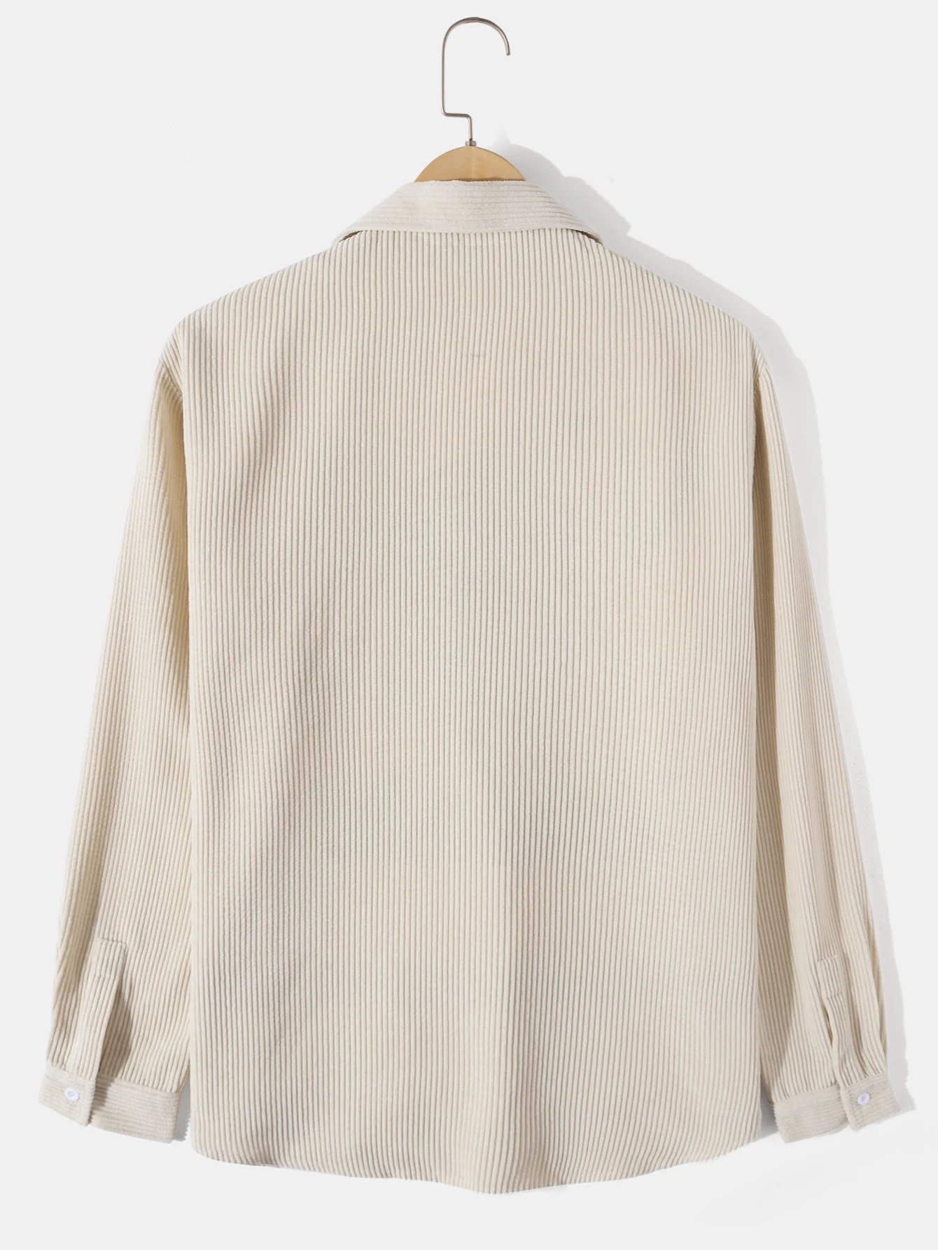 Amethist® | Long Sleeved Corduroy Revere Collar Shirt - Image 4