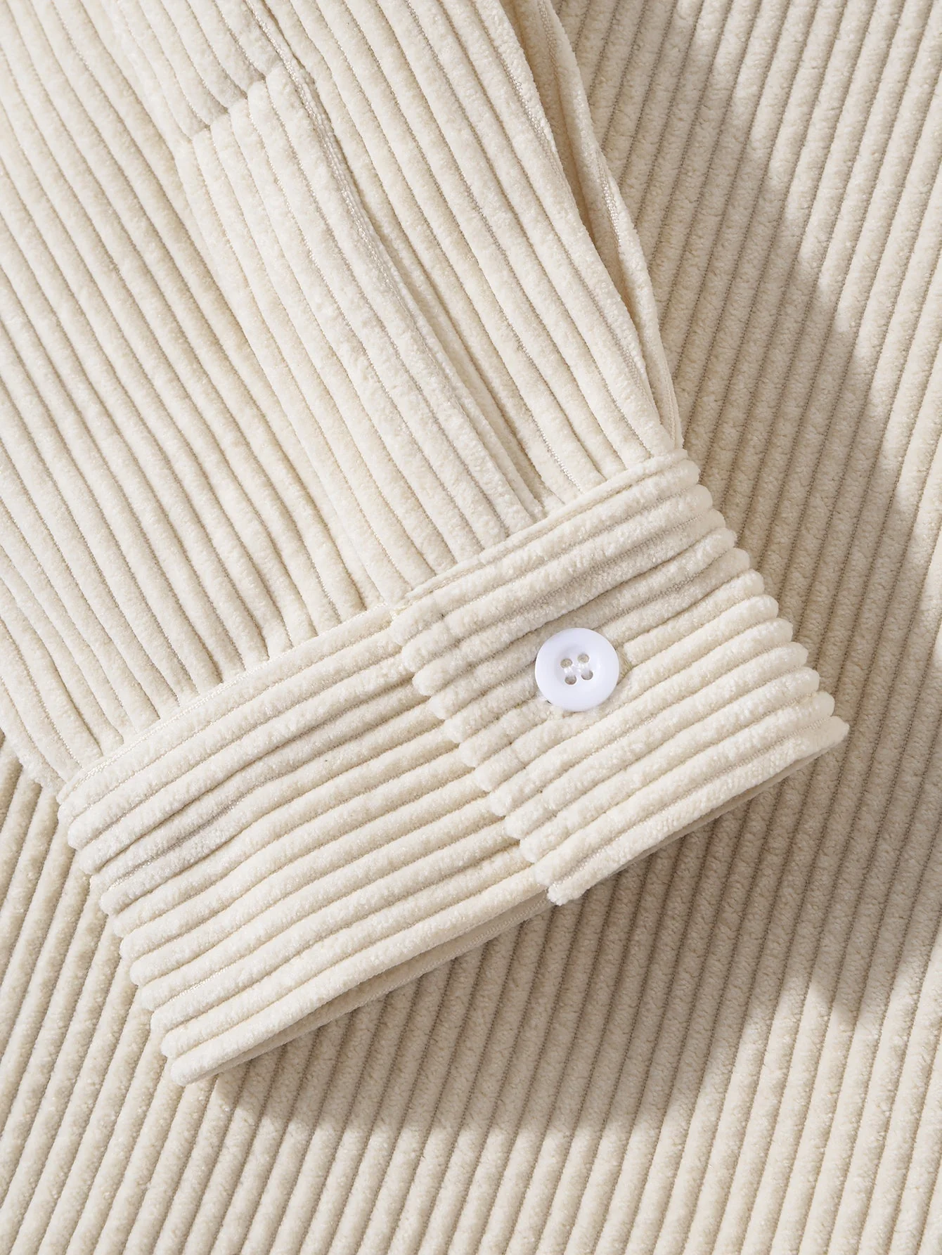 Amethist® | Long Sleeved Corduroy Revere Collar Shirt - Image 6