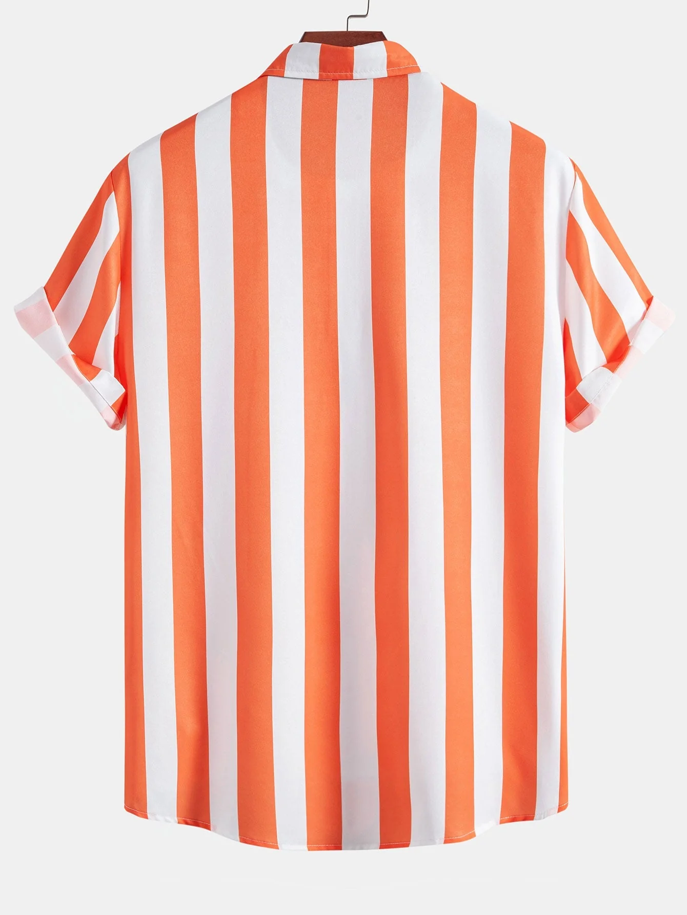 Amets® | Stripe Print Button Up Shirt - Image 2
