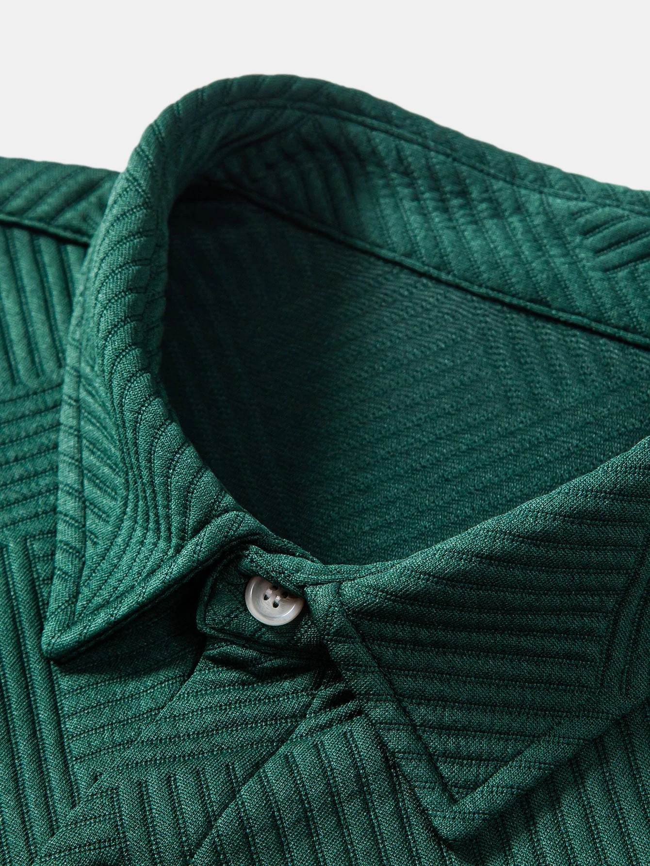 Amias® | Stripe Jacquard Button Up Shirt - Image 7