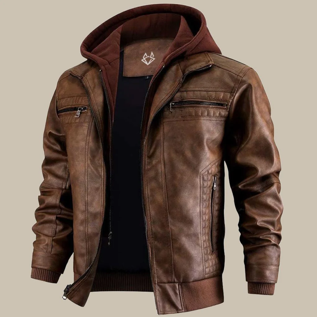 Amin | Premium winter jacket with hood and zipper - Image 2