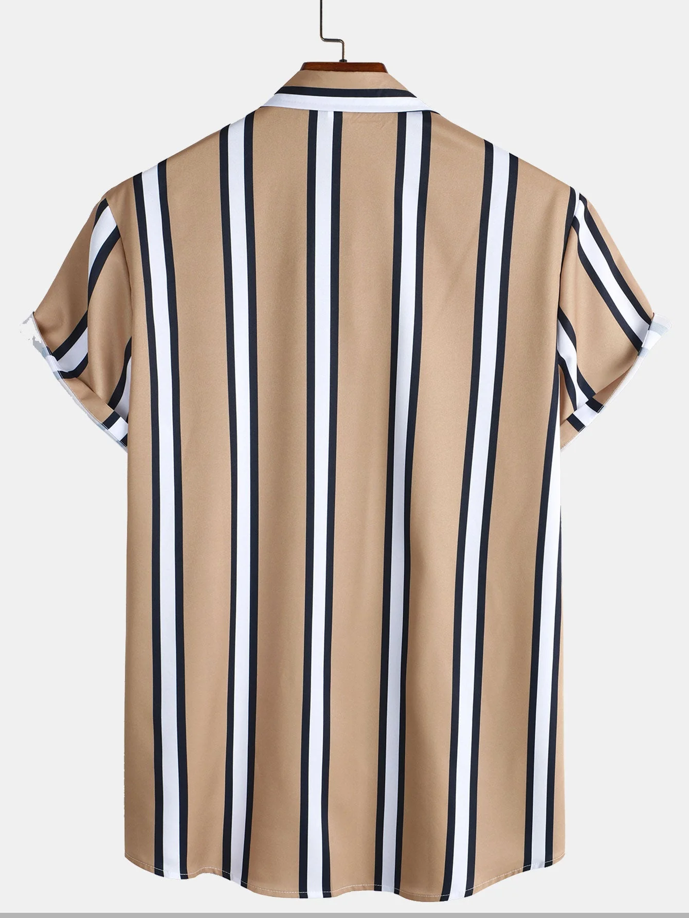 Ammon® | Striped Print Button Up Shirt - Image 2