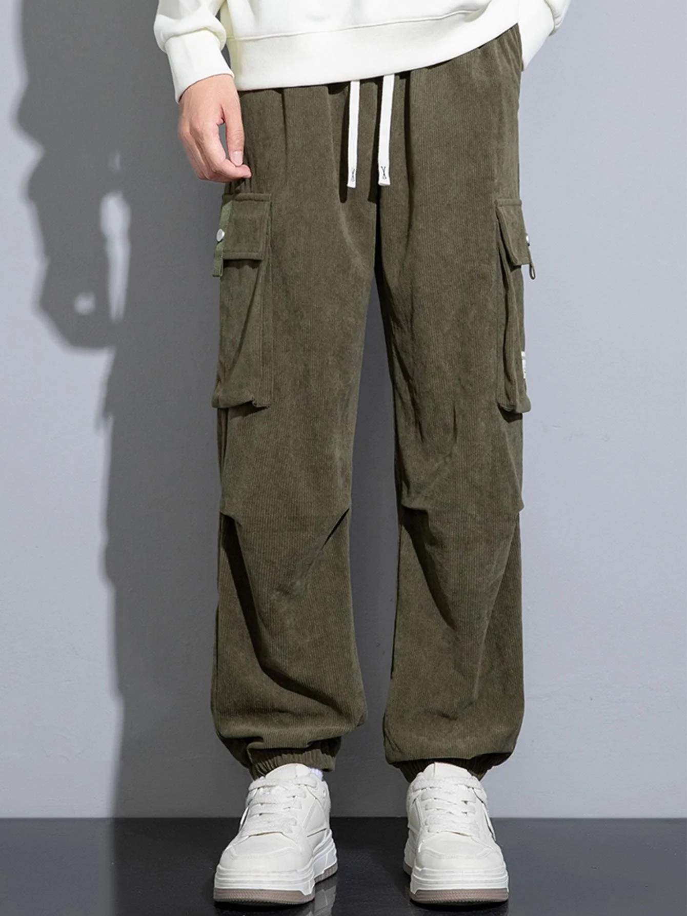 Amós® | Corduroy Cargo Jogging Pants - Image 3