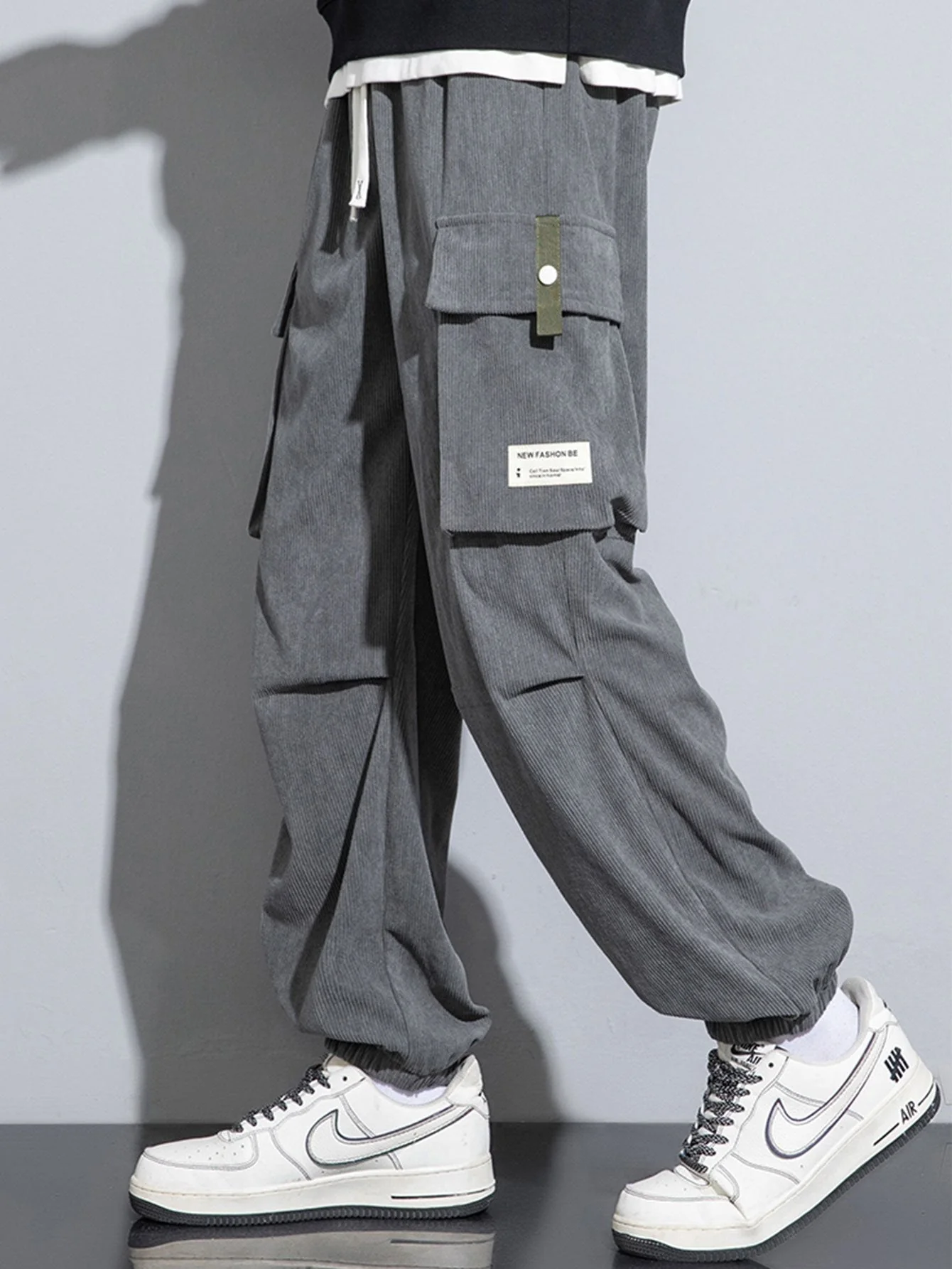Amós® | Corduroy Cargo Jogging Pants - Image 8