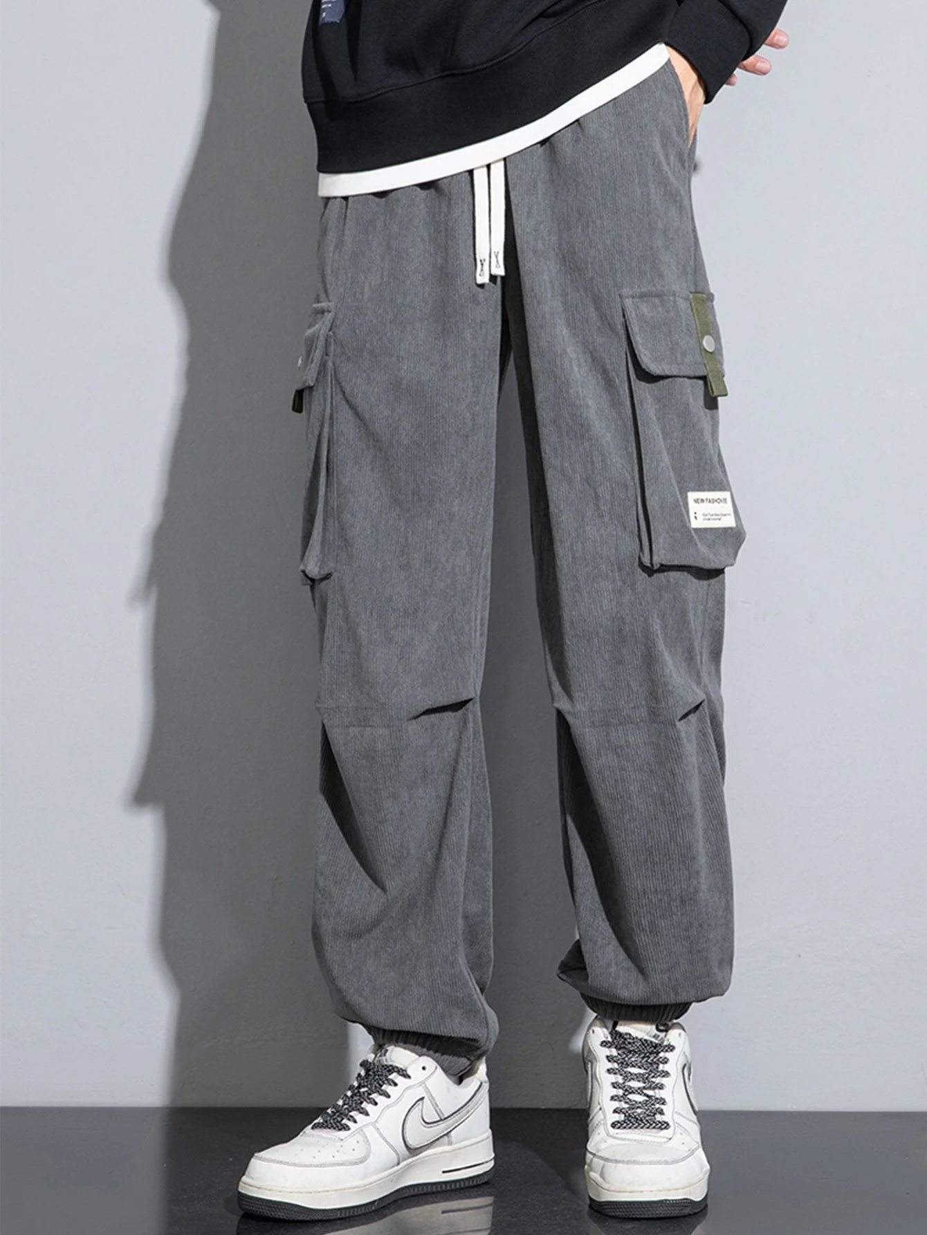 Amós® | Corduroy Cargo Jogging Pants - Image 9