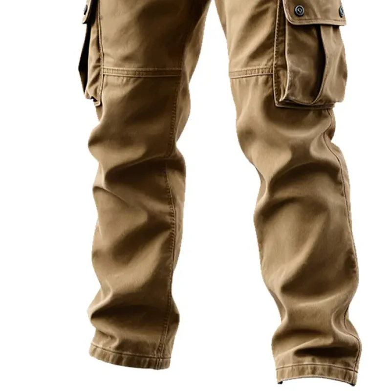 Amos® | Men's Solid Cotton Multi-Pocket Work Trousers MTA0918J5X - Image 3
