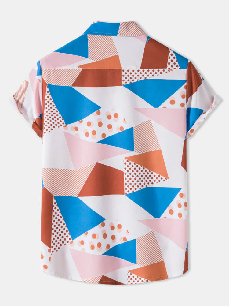Amrit® | Geometric Polka Dot Print Shirt - Image 2