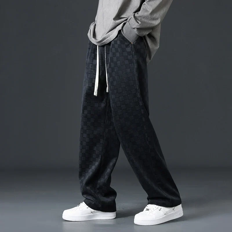 Amyas® | Checkered Corduroy Sweatpants - Image 3