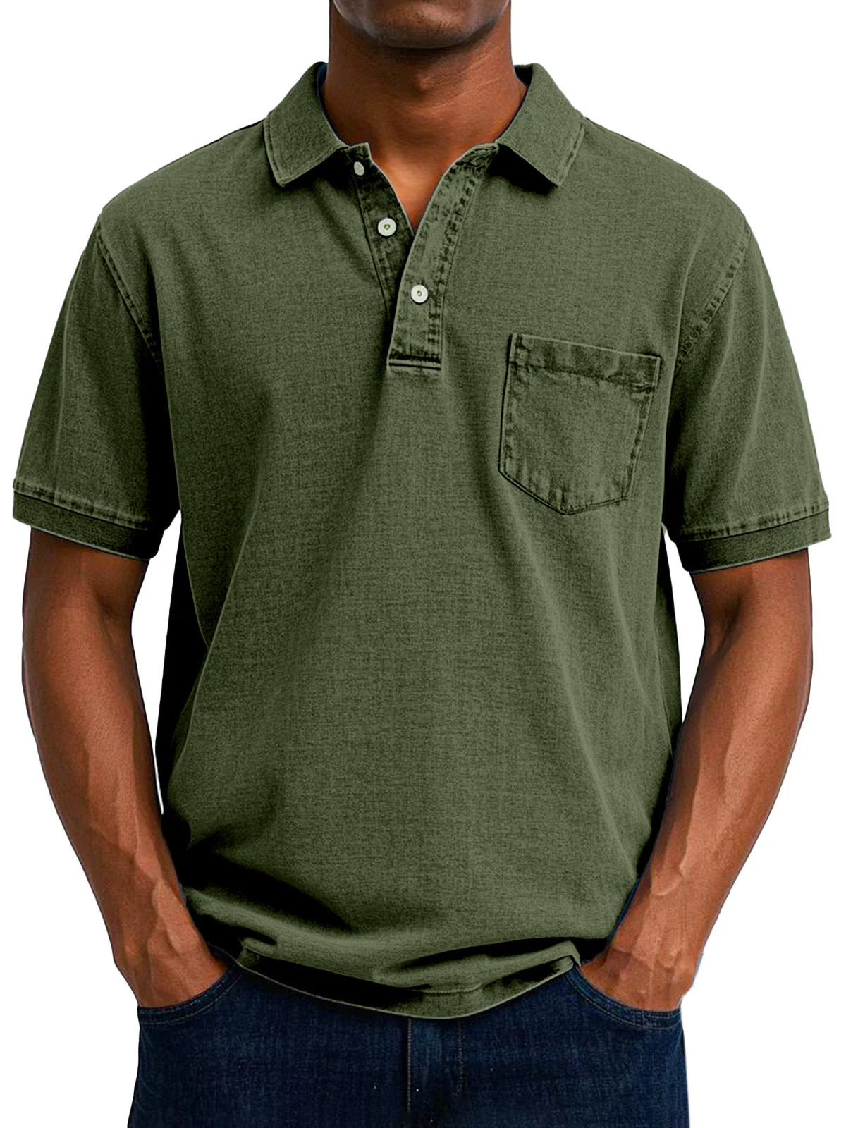 Anakin | Men's Vintage Casual Polo Shirt - Image 7