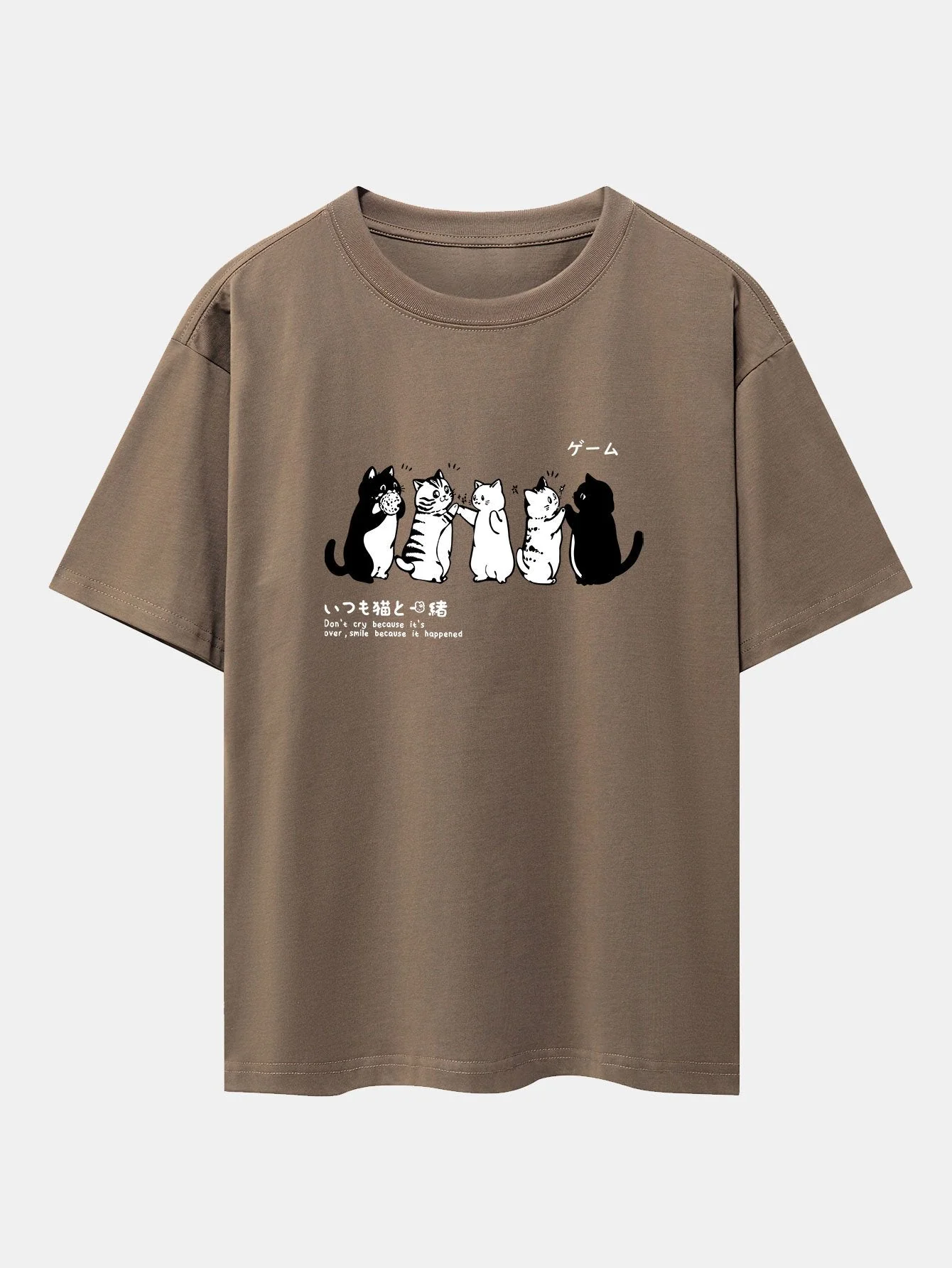 Ananías® | Friend Cat Print Drop Shoulder Oversize T-Shirt - Image 10