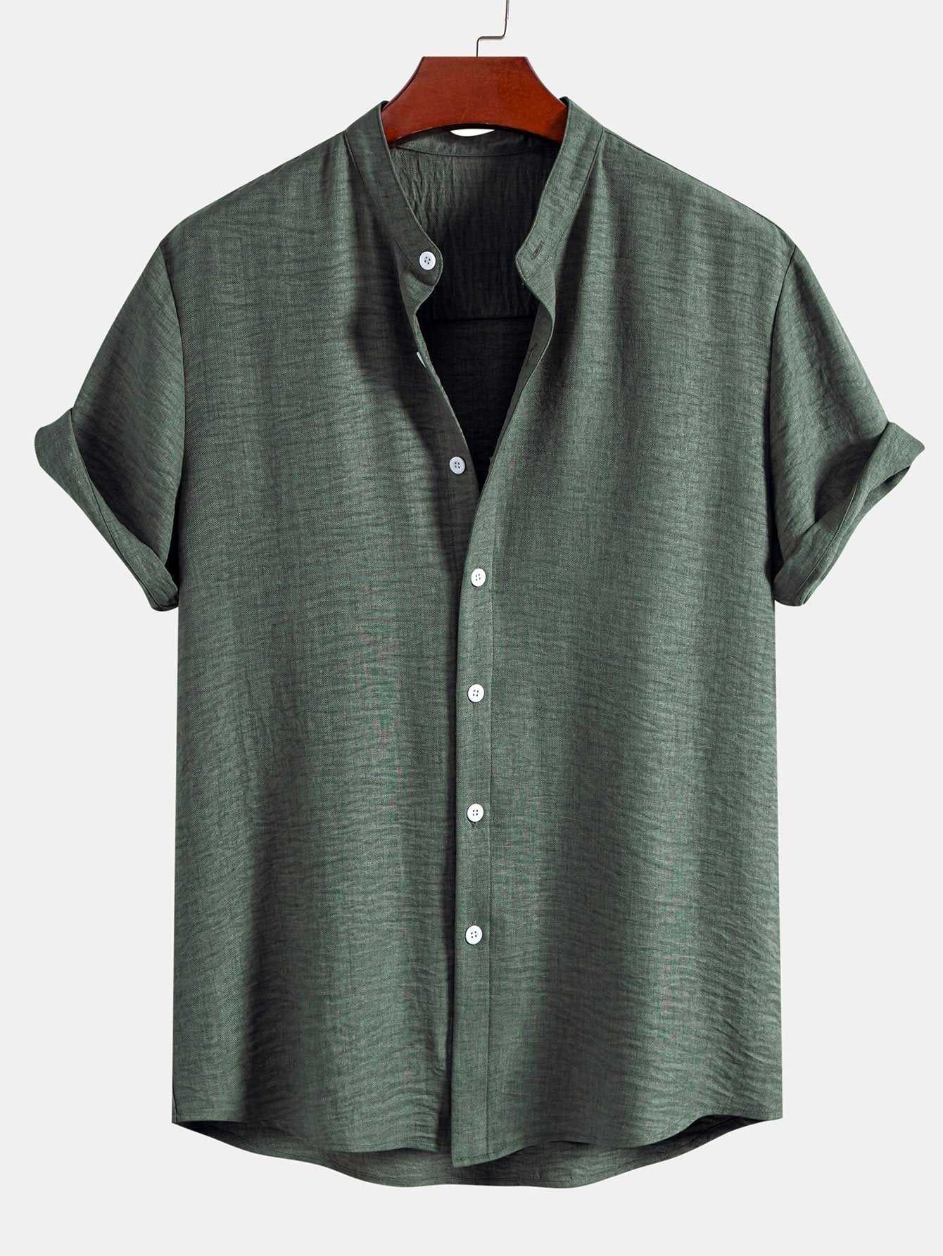Ananías® | Stand Collar Textured Shirt - Image 5