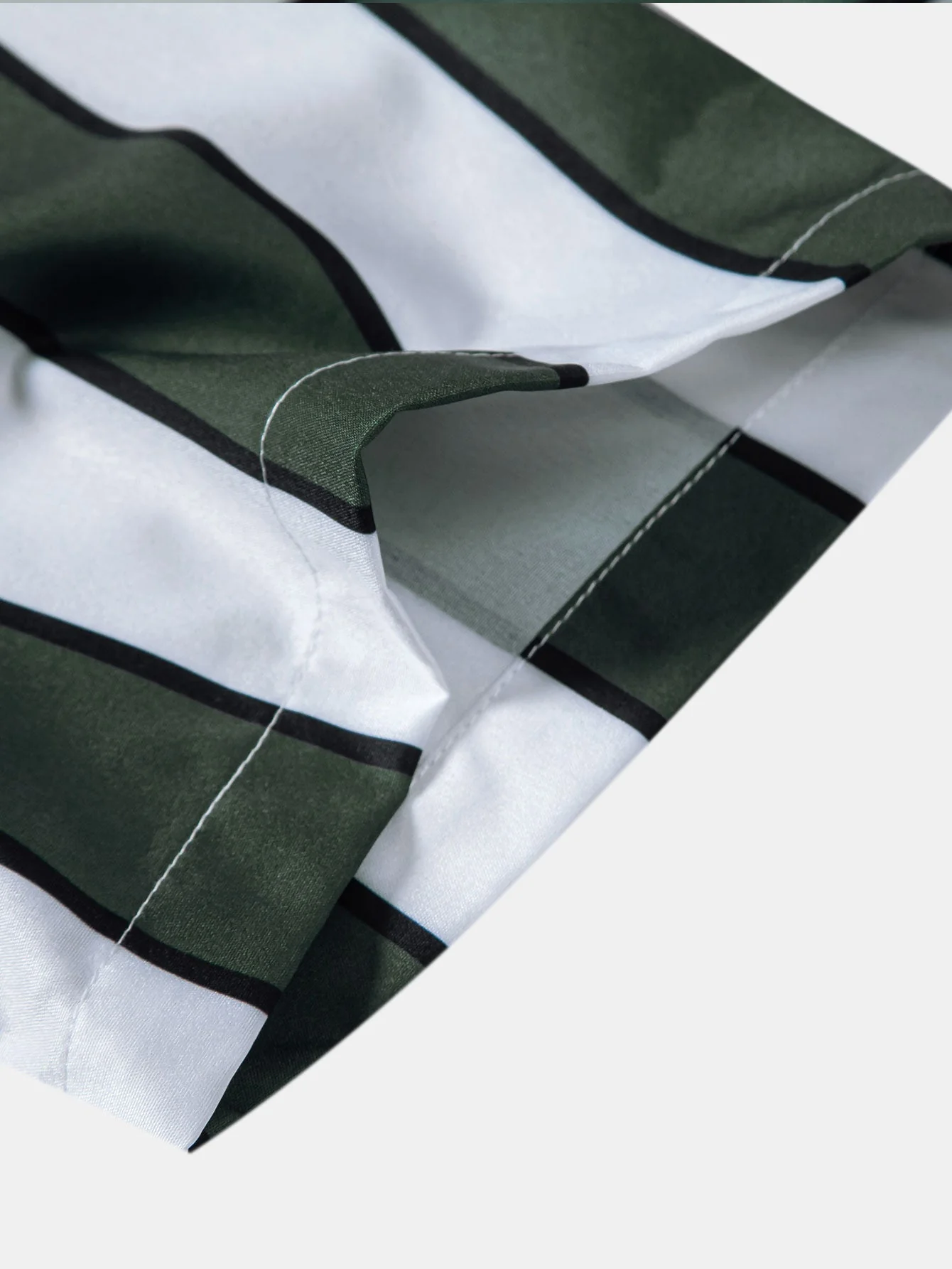 Anatoliy® | Stripe Print Button Up Shirt - Image 5