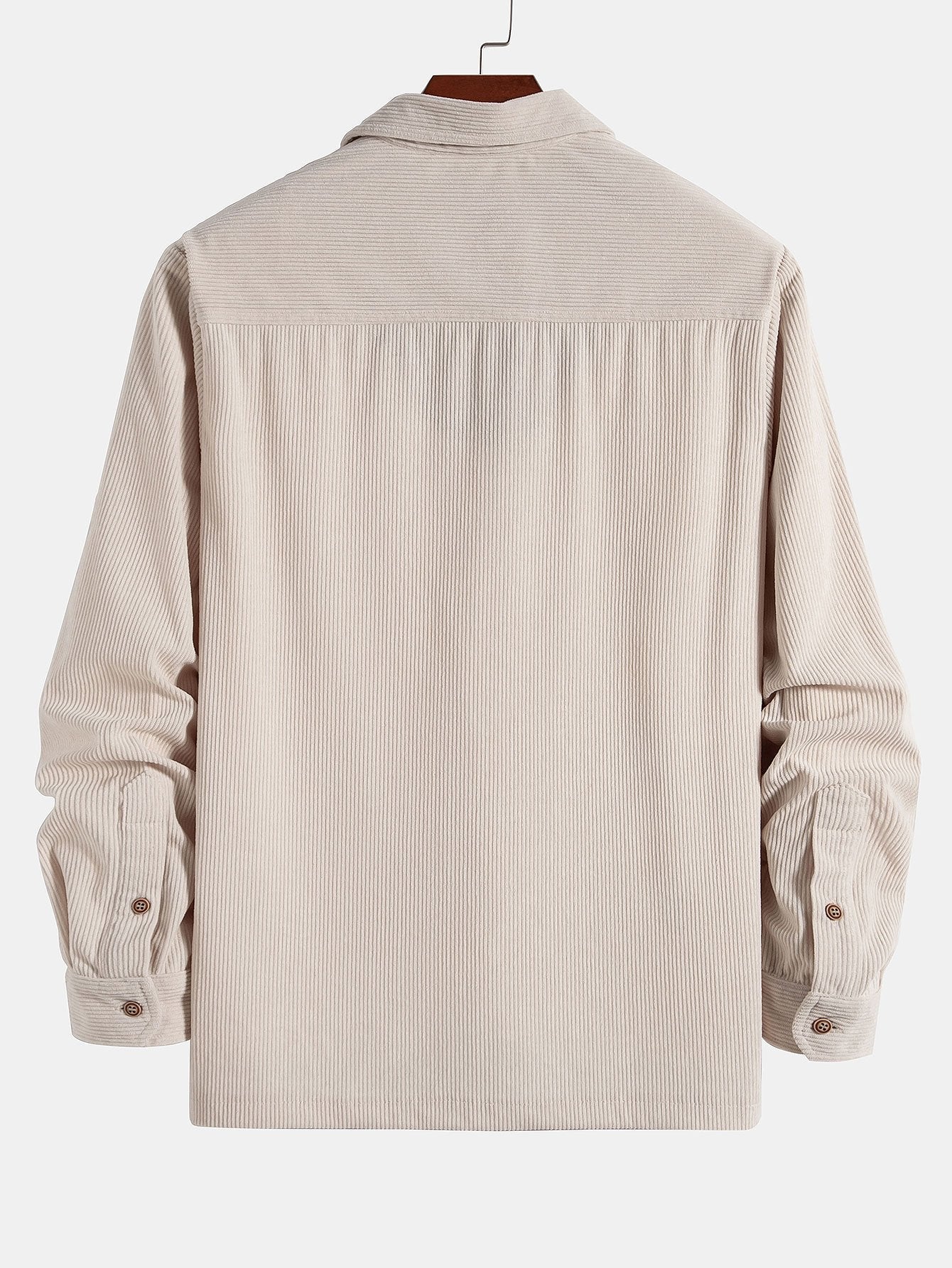 Ancel® | 3 Pieces Long Sleeve Polo Neck Corduroy Shirt - Image 5