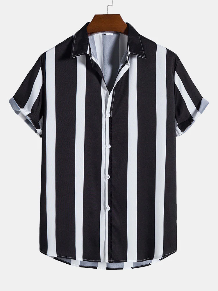 Andino® | Striped Print Button Up Shirt - Image 3