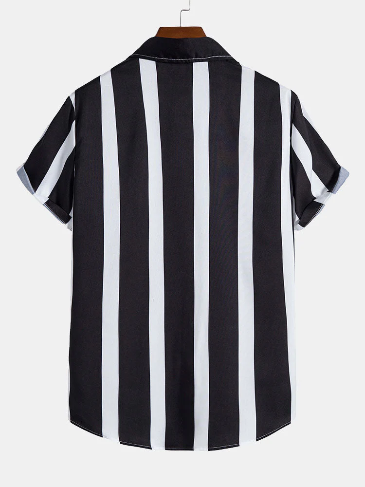 Andino® | Striped Print Button Up Shirt - Image 4