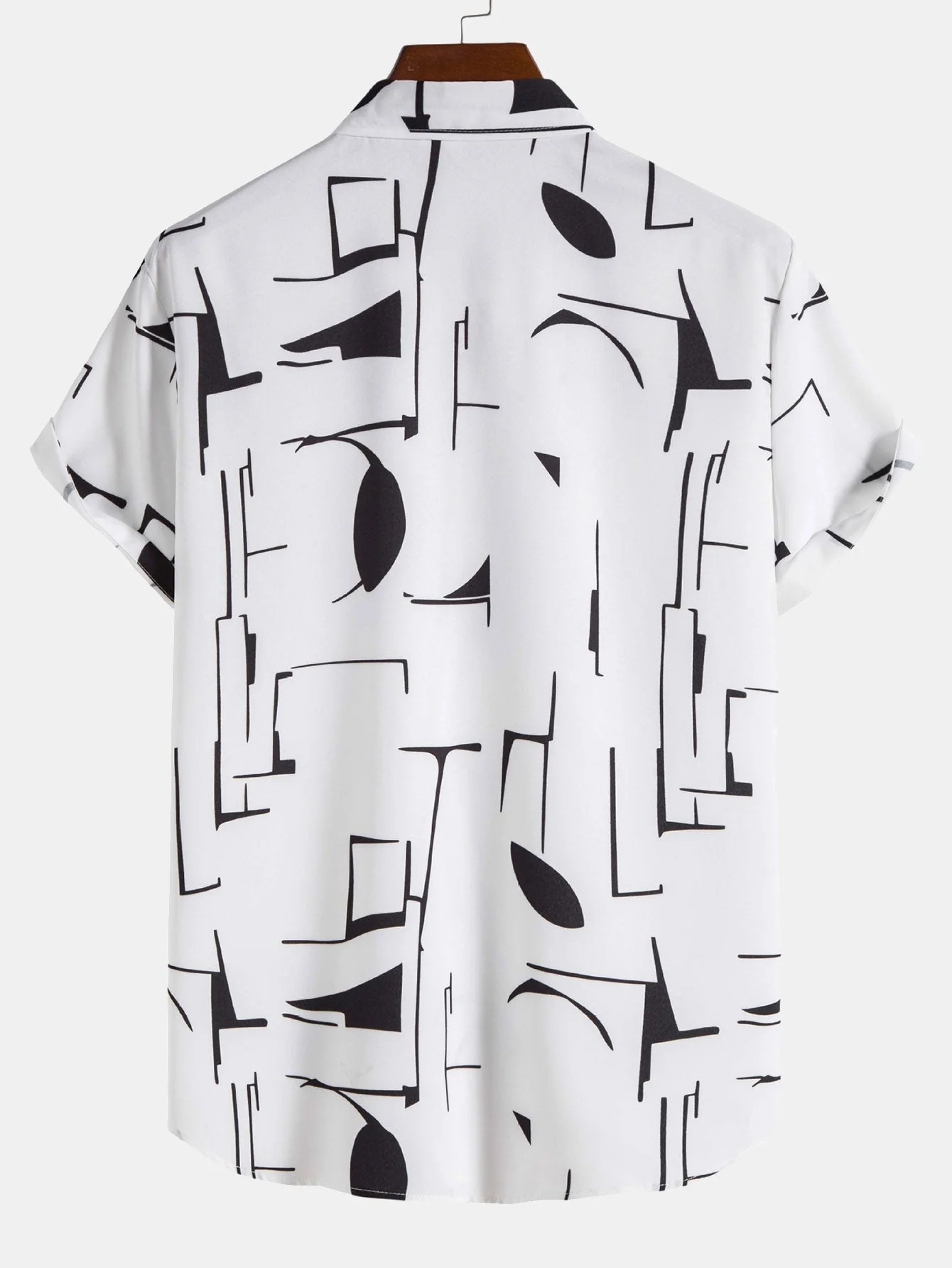 Andrés® | Abstract Print Button Up Shirt - Image 2