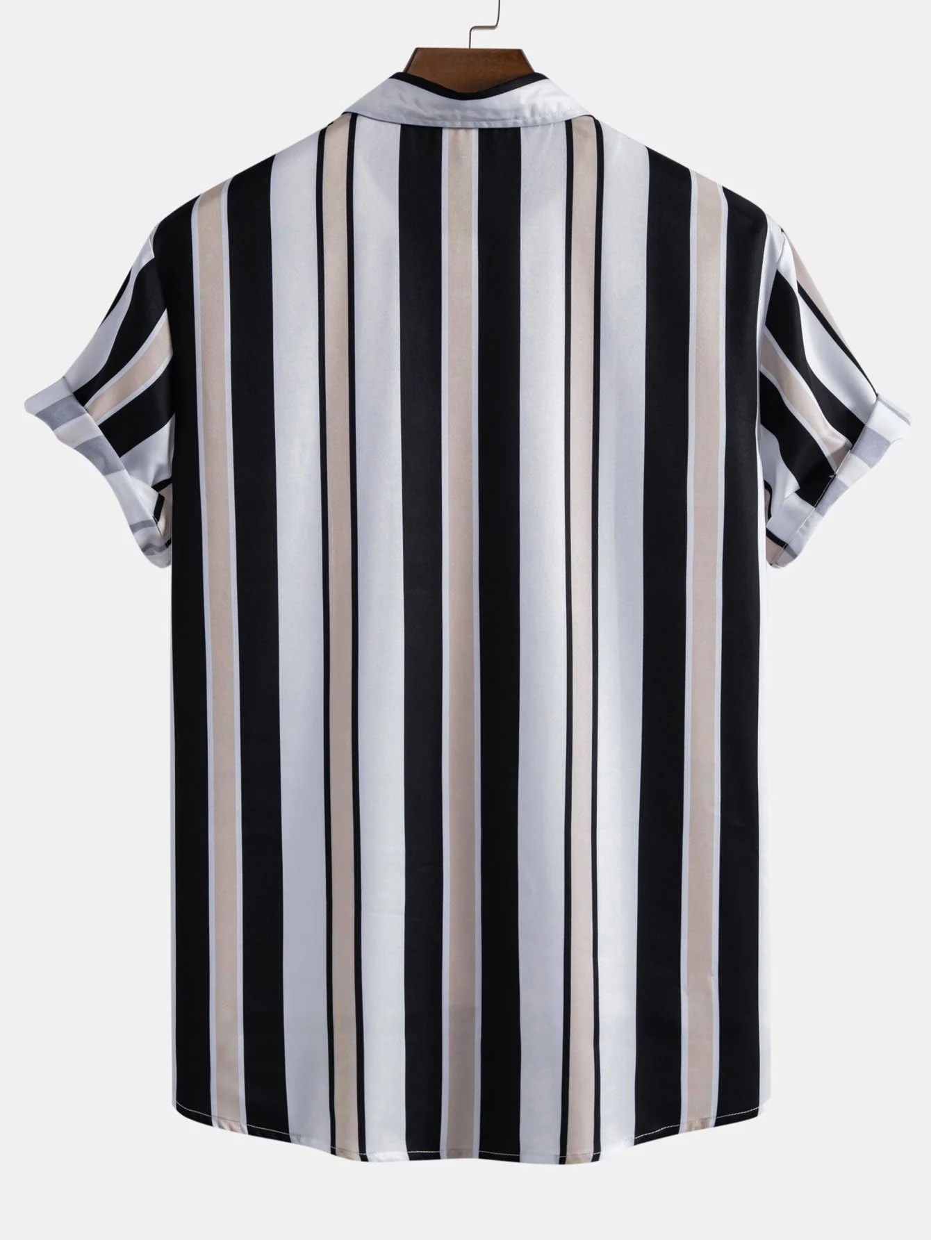 Anfernee® | Stripe Print Button Up Shirt - Image 2