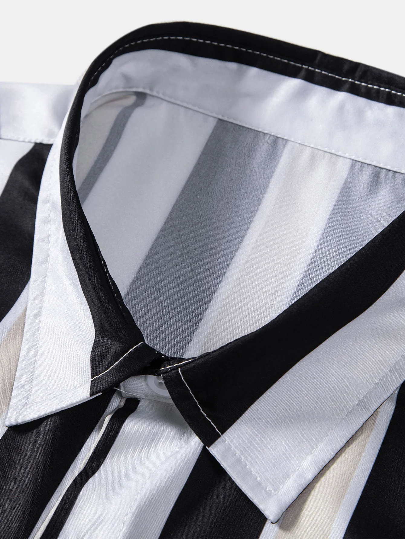 Anfernee® | Stripe Print Button Up Shirt - Image 3