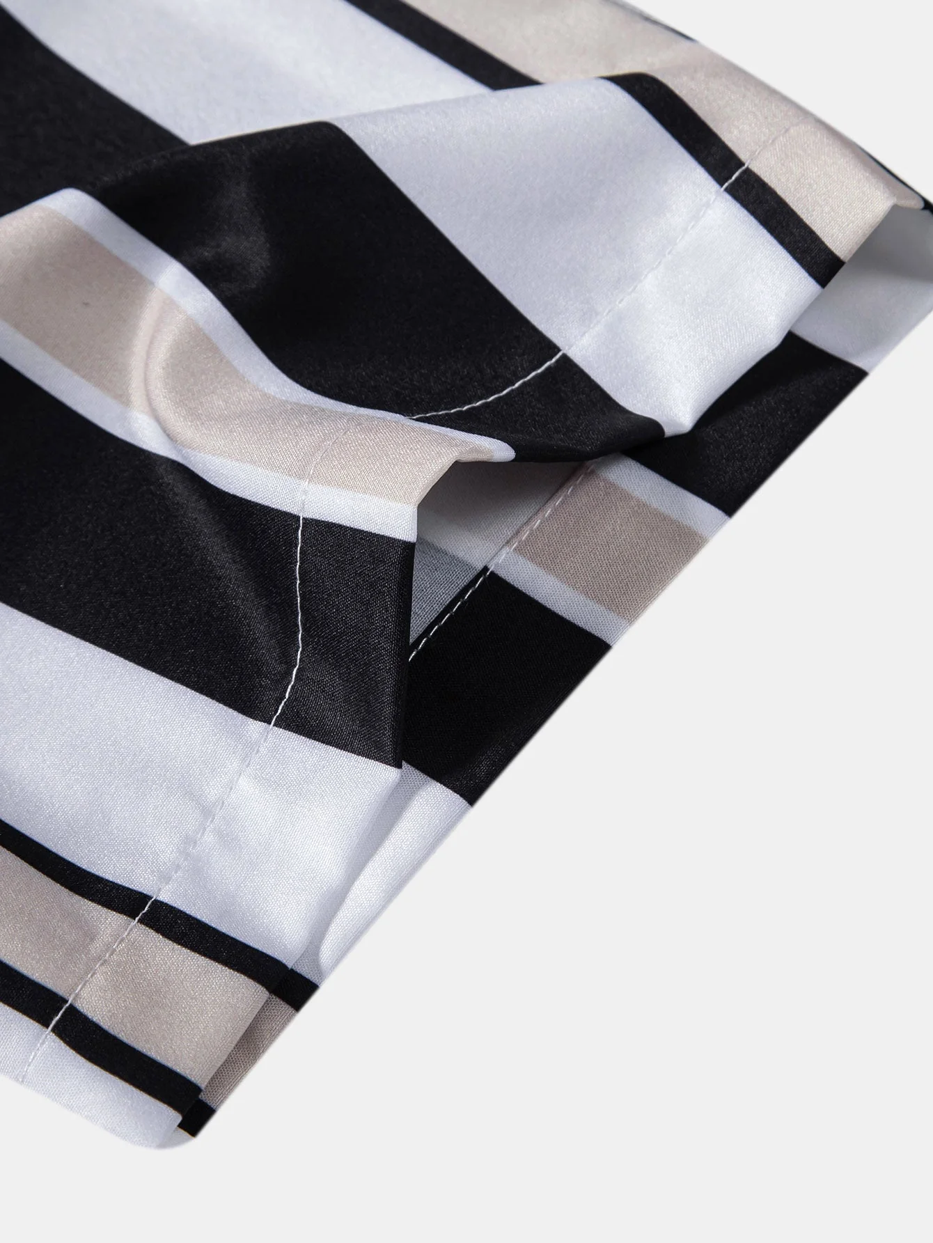 Anfernee® | Stripe Print Button Up Shirt - Image 5