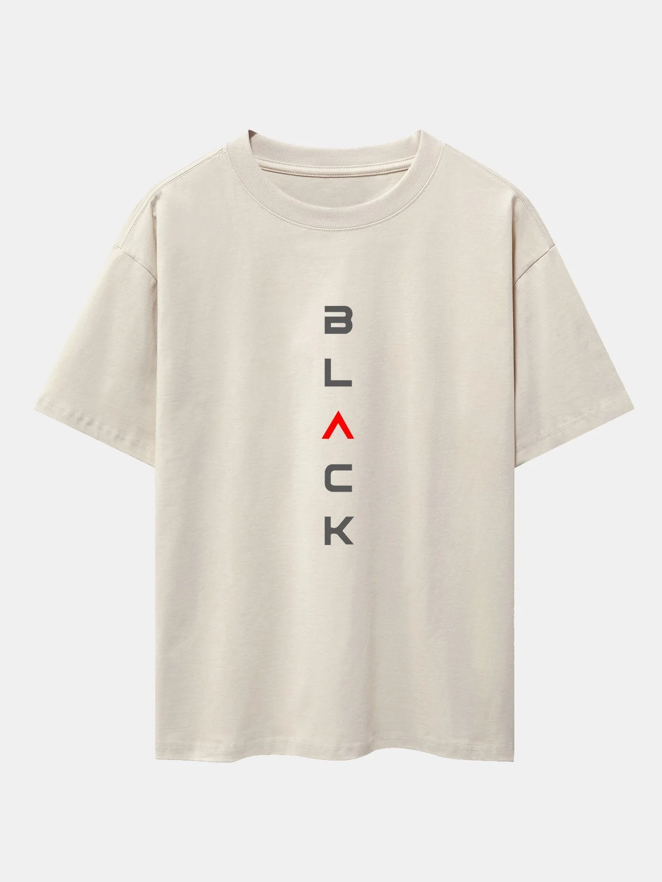 Ángel® | Black Print Drop Shoulder Oversize T-Shirt - Image 3