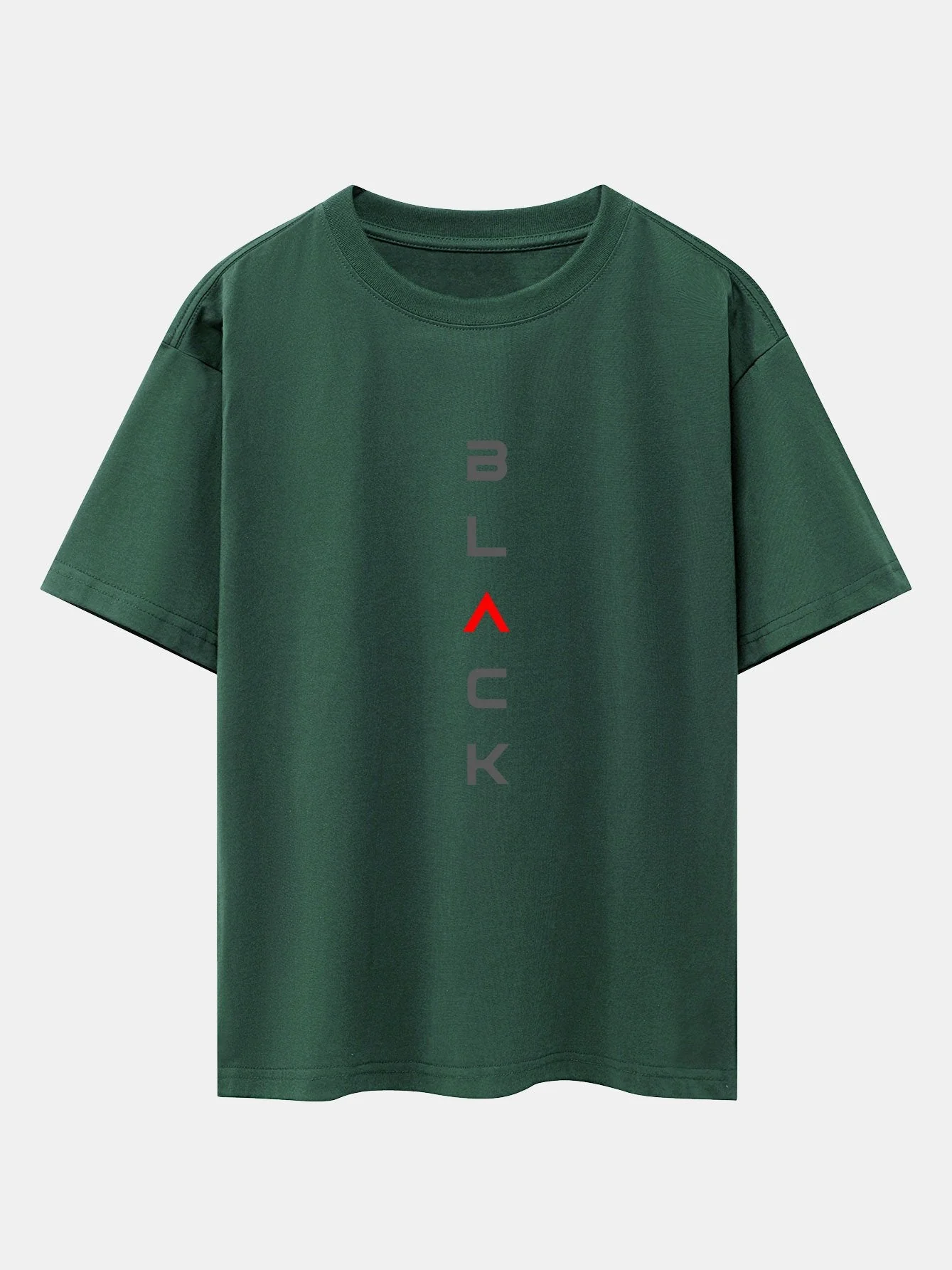 Ángel® | Black Print Drop Shoulder Oversize T-Shirt - Image 9