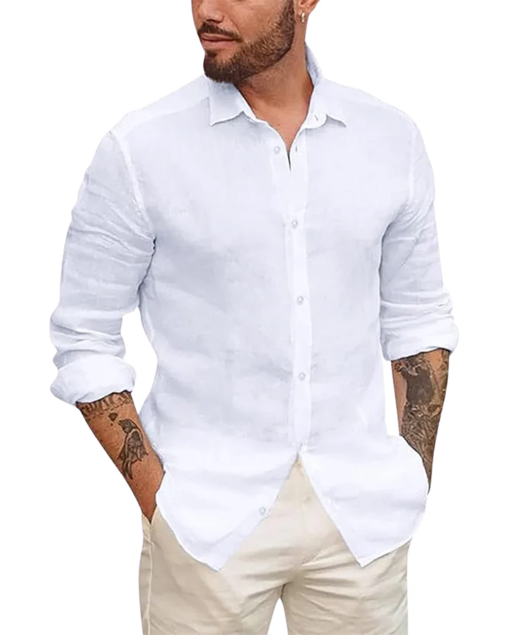 Ángel® | Hawaiian Cotton Linen Shirt