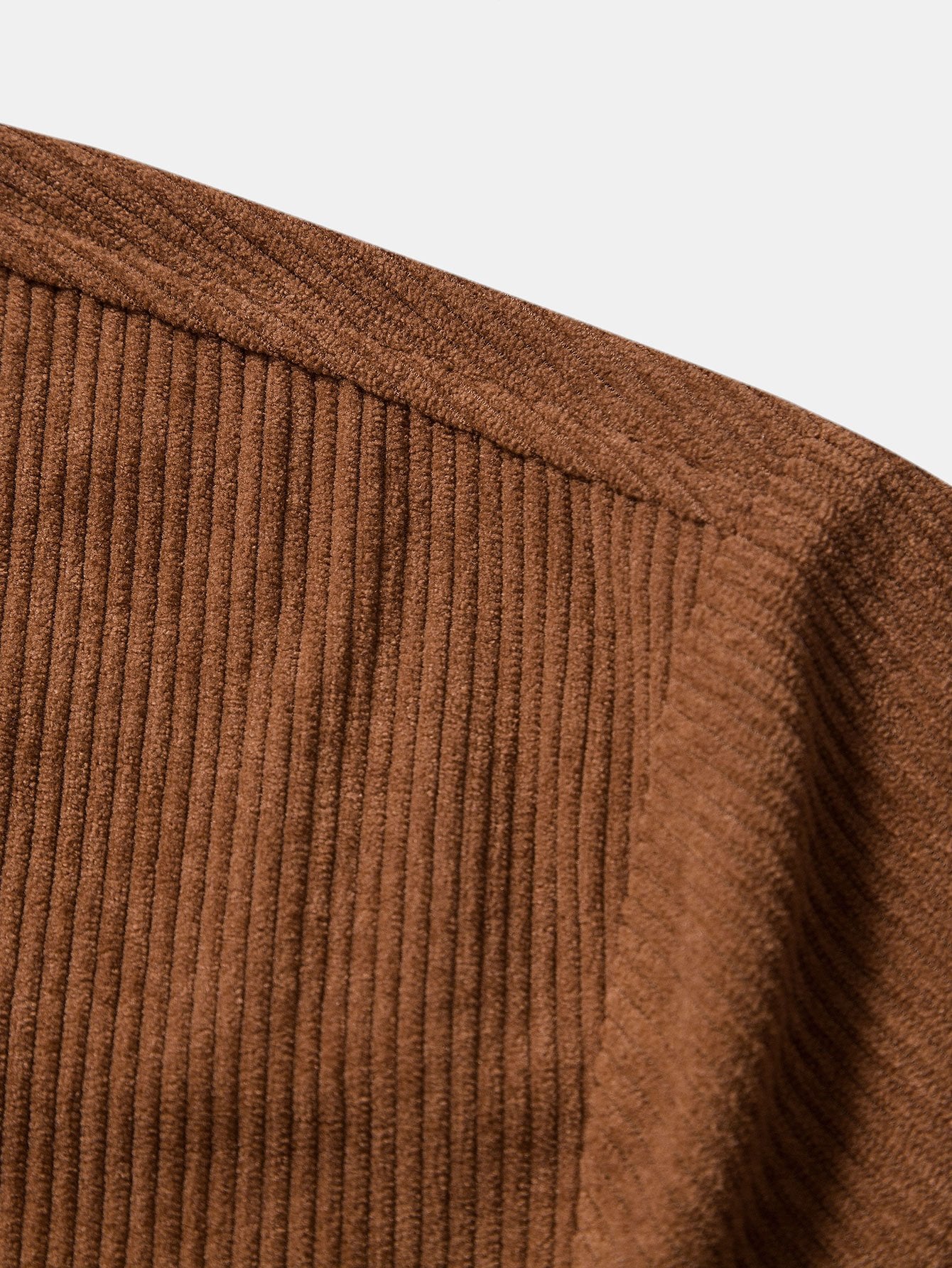 Angelo® | Short Sleeve Patch Pockets Corduroy Shirt - Image 7
