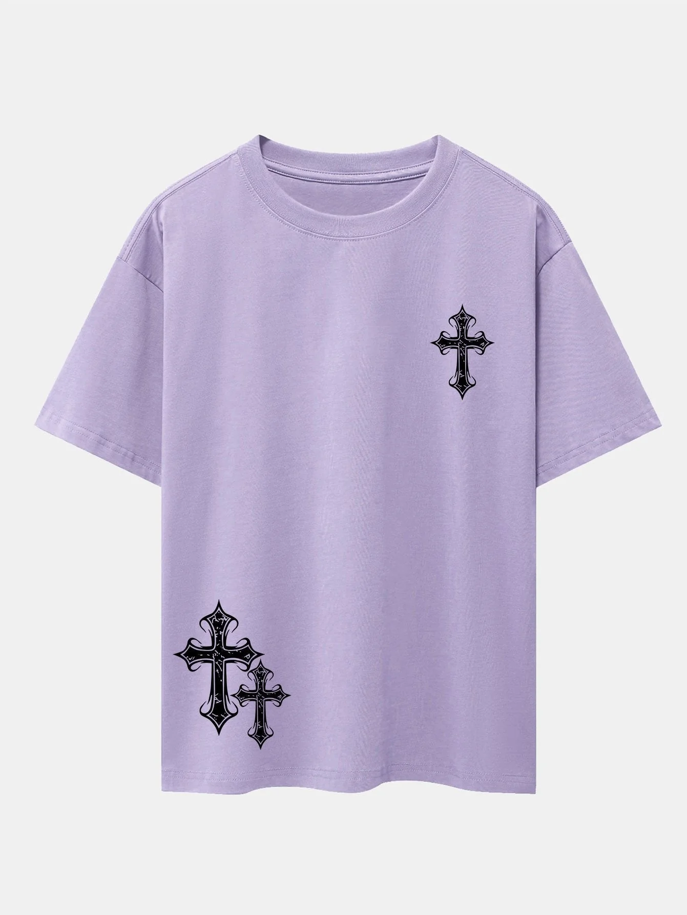 AnÃbal® | Cross Print Drop Shoulder Oversize T-Shirt - Image 10