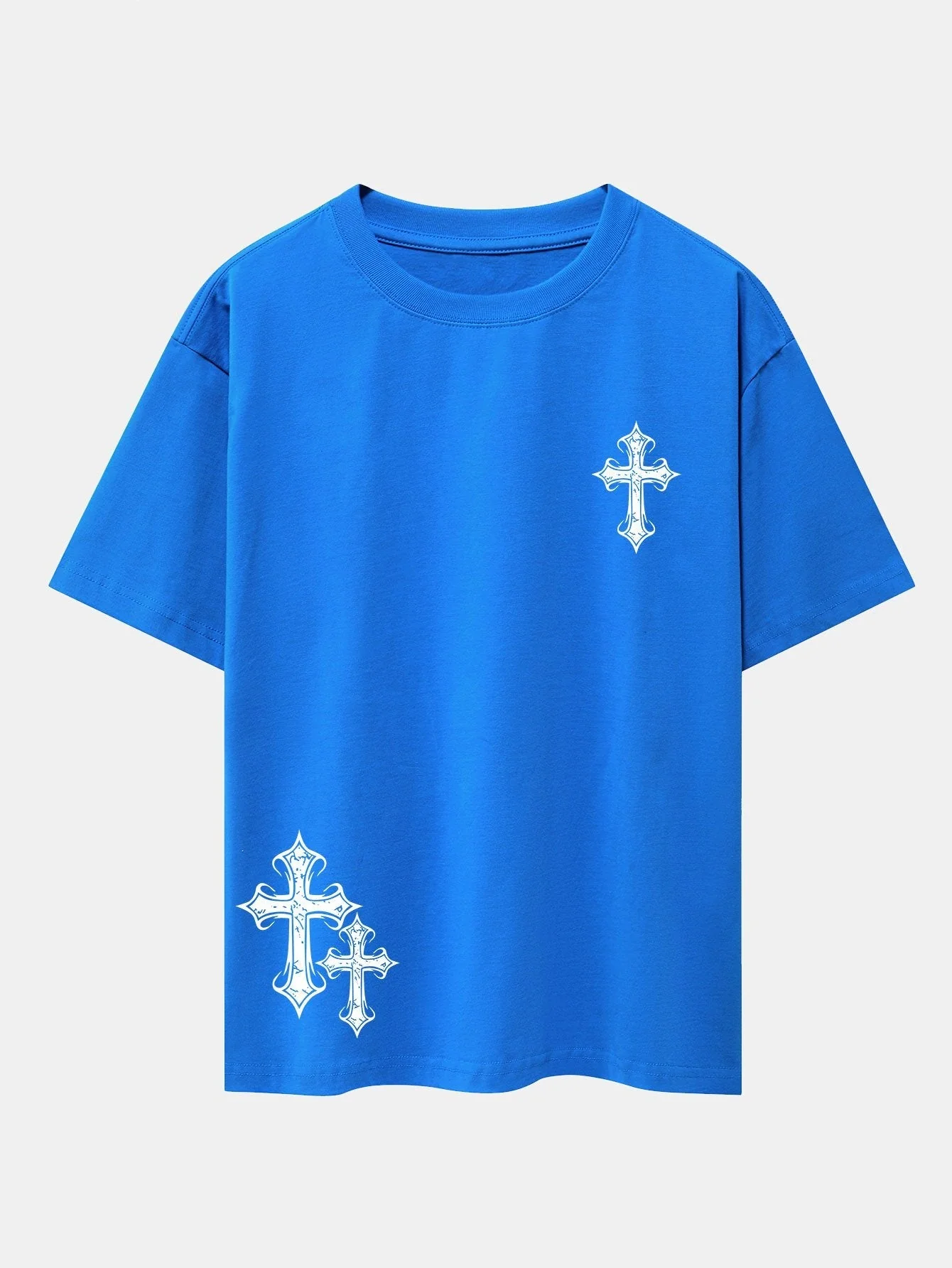 AnÃbal® | Cross Print Drop Shoulder Oversize T-Shirt - Image 12
