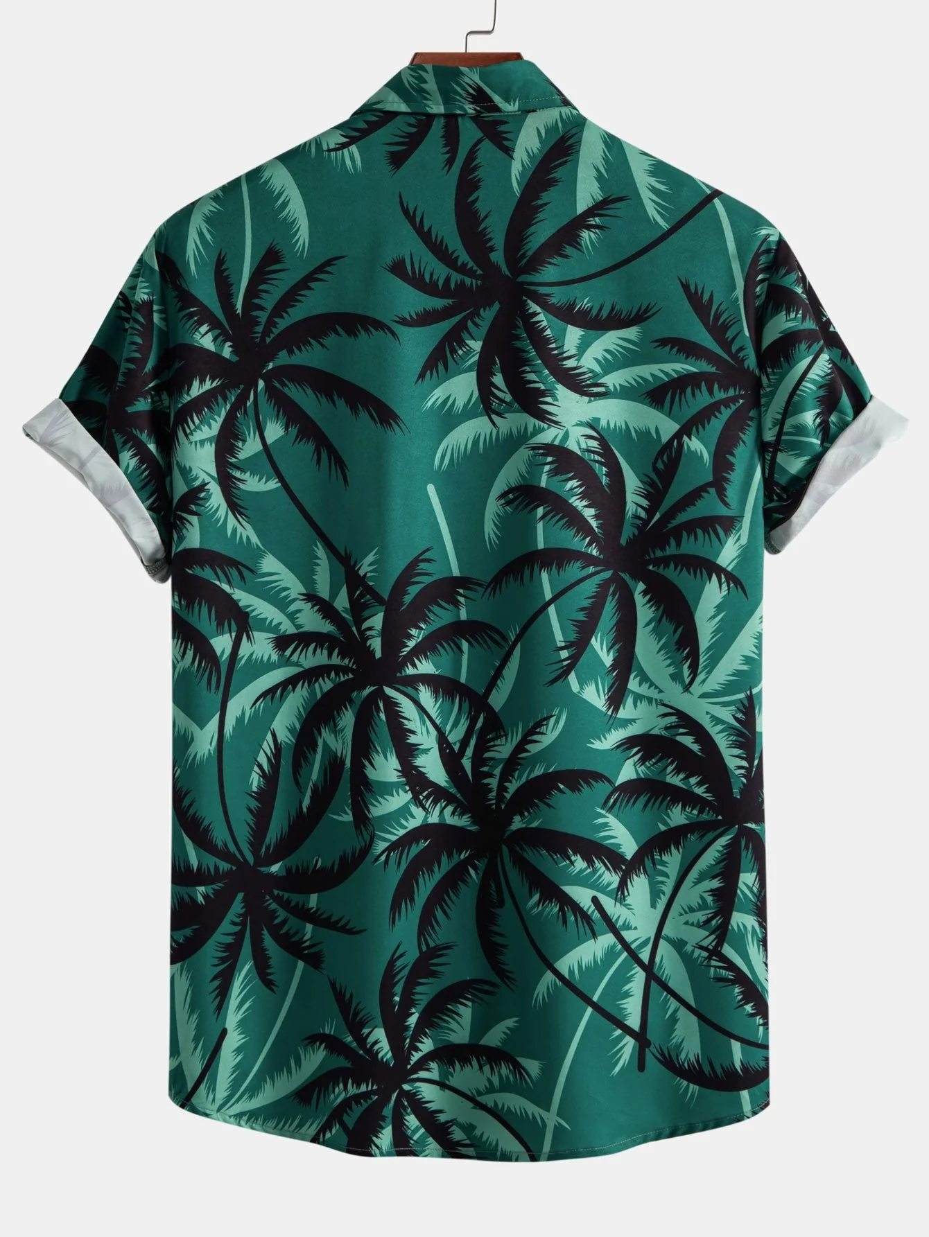 Ankur® | Palm Tree Print Button Up Shirt - Image 2