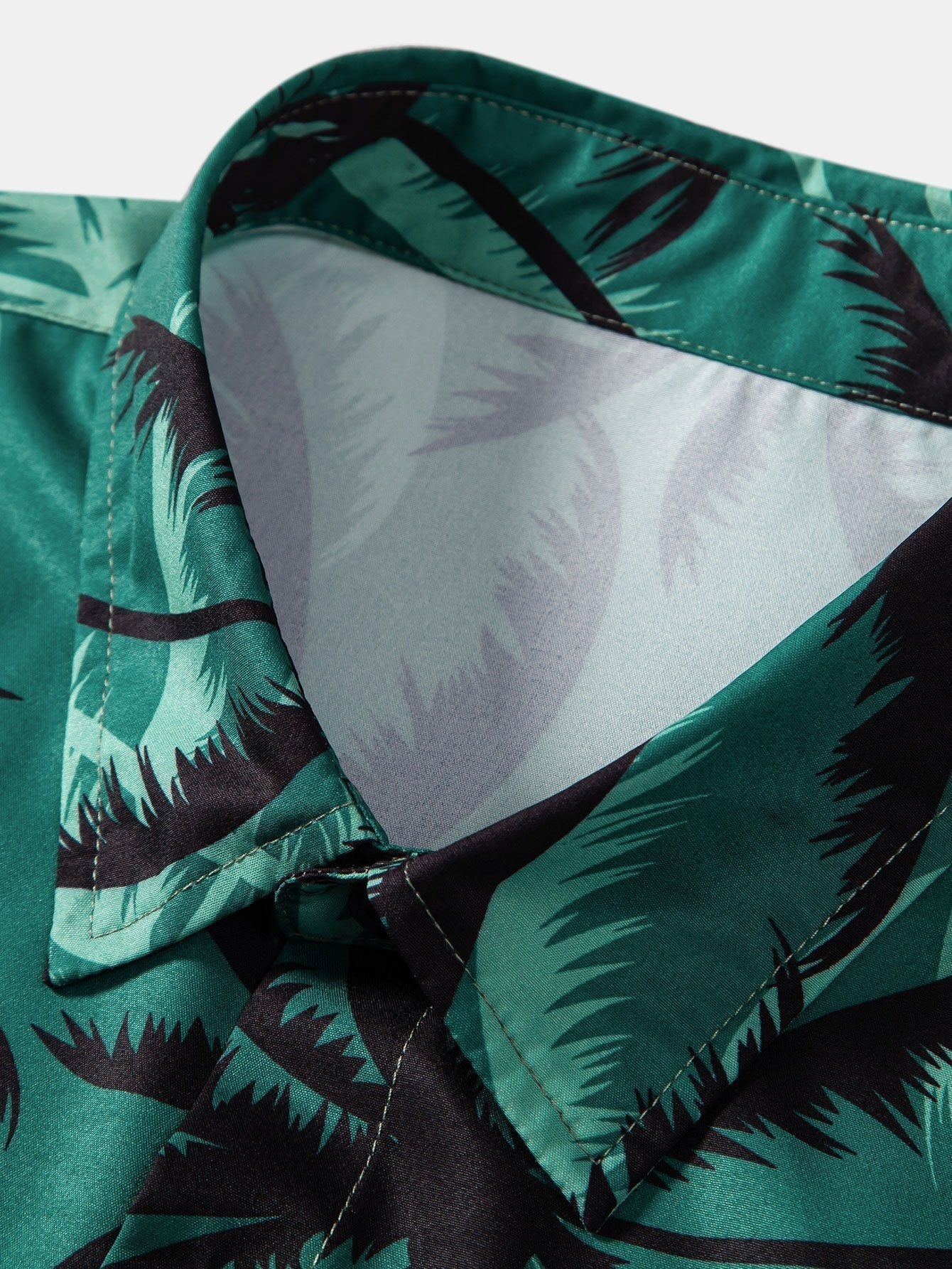 Ankur® | Palm Tree Print Button Up Shirt - Image 3