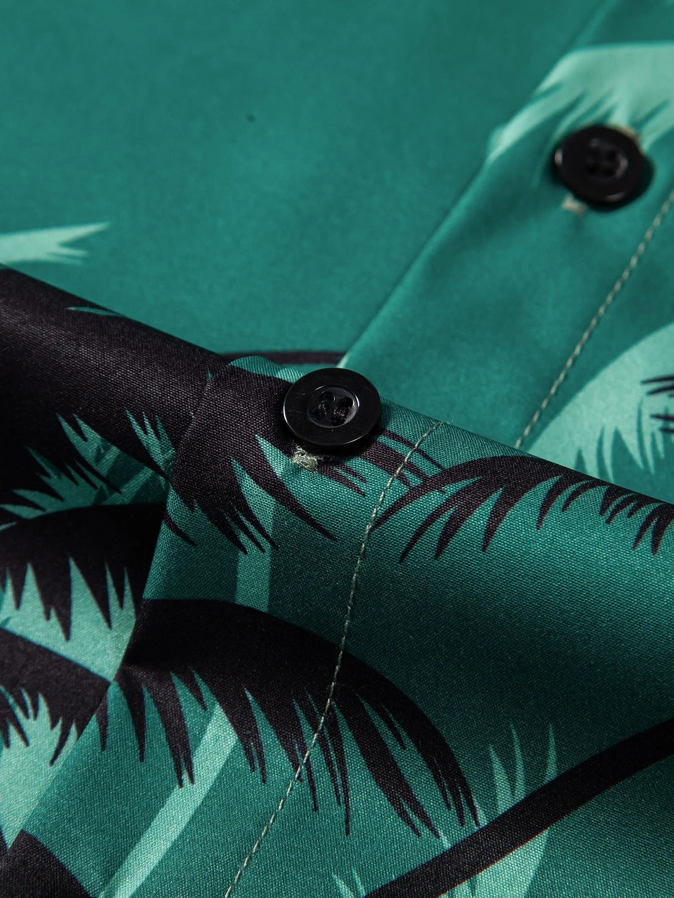 Ankur® | Palm Tree Print Button Up Shirt - Image 4