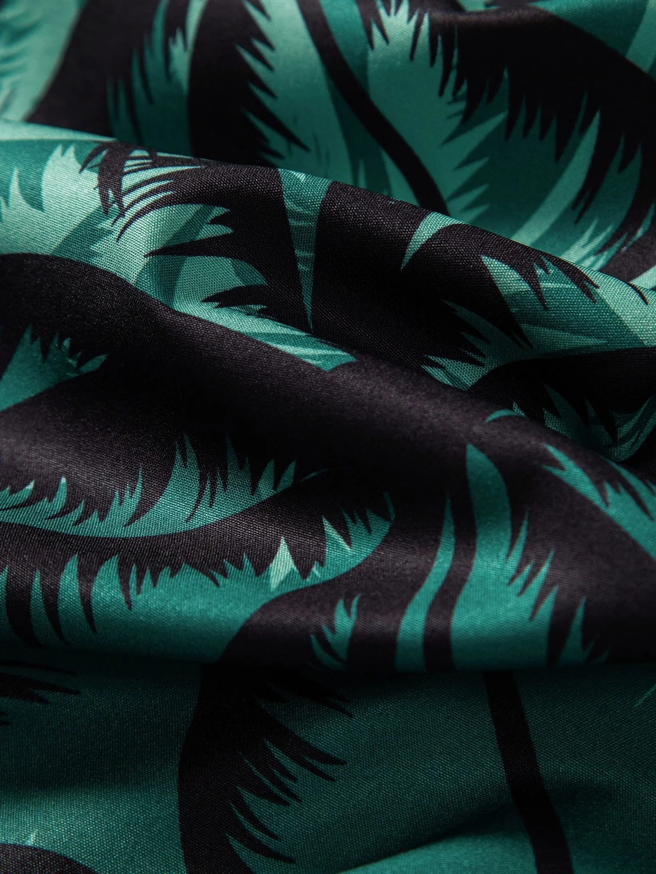Ankur® | Palm Tree Print Button Up Shirt - Image 5