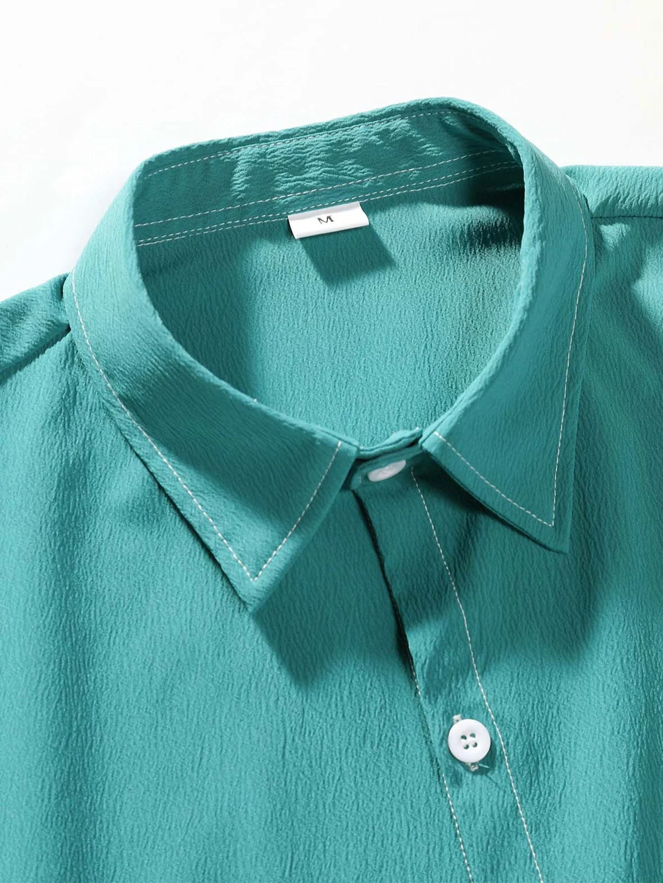 Anner® | Wrinkled Texture Button Up Shirt - Image 3