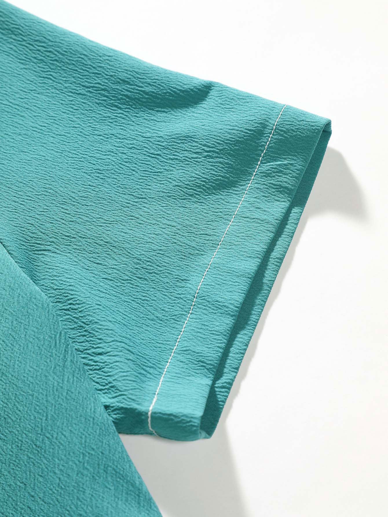 Anner® | Wrinkled Texture Button Up Shirt - Image 6