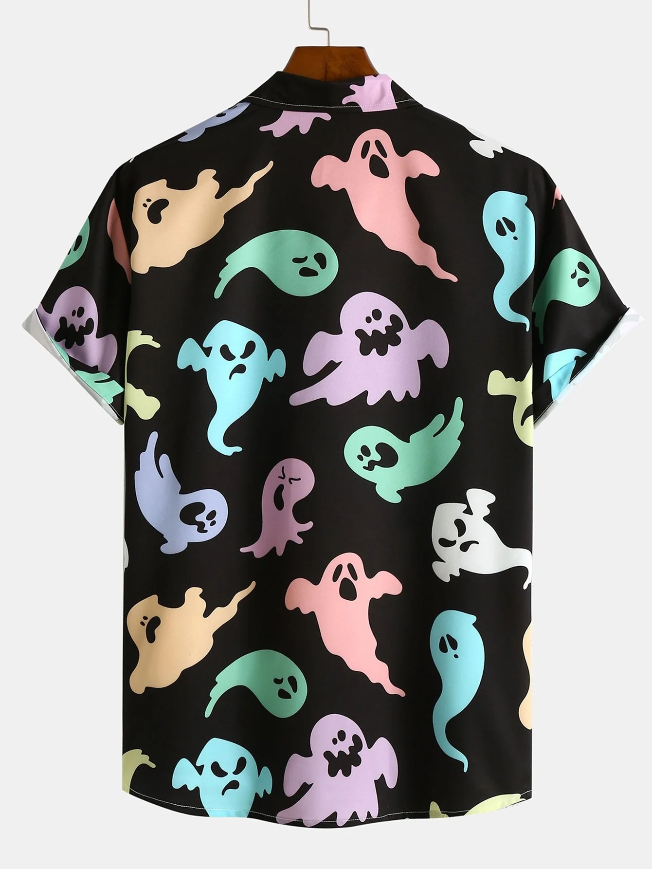 Anouar® | Funny Ghost Print Shirt - Image 2