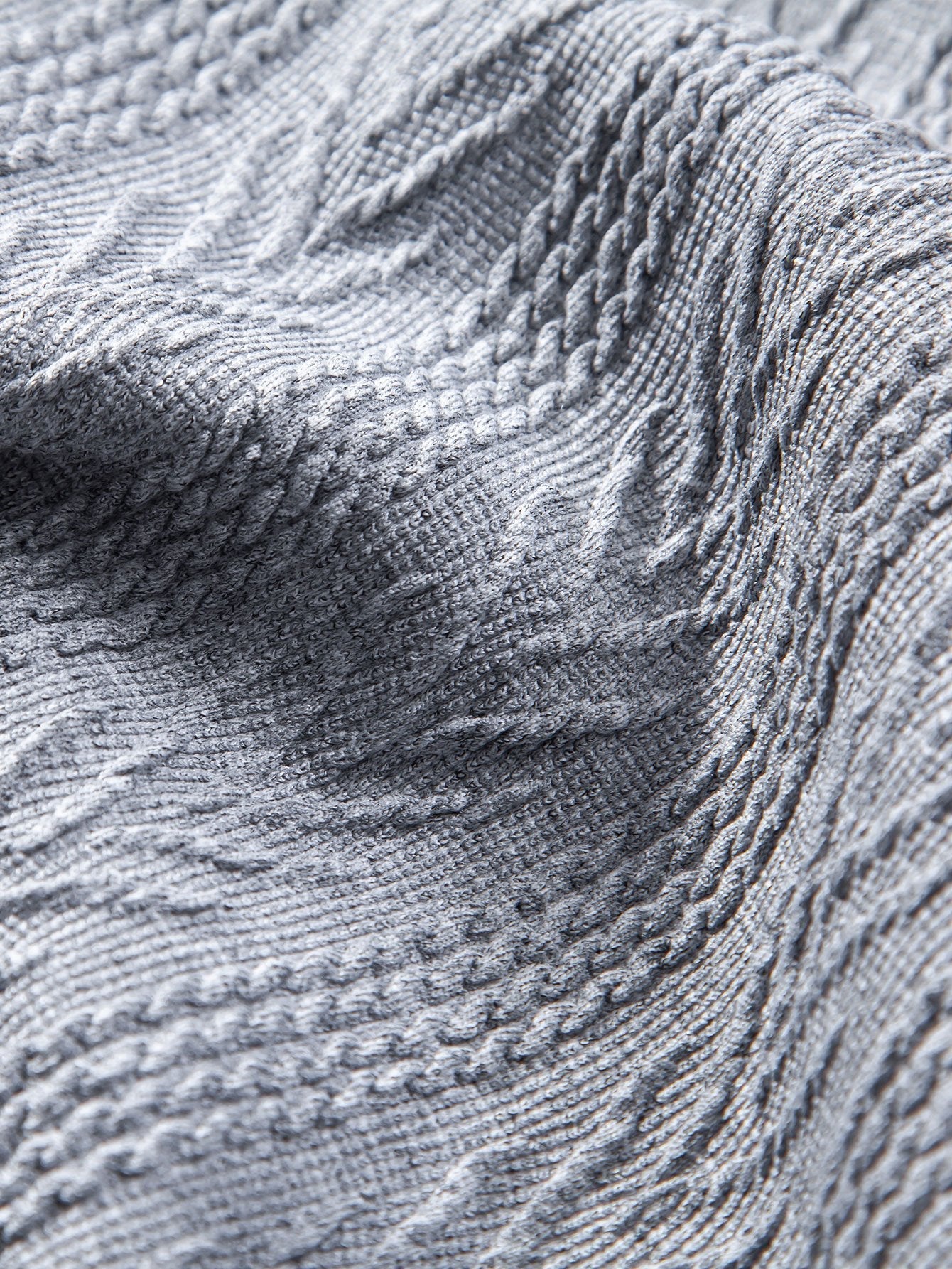 Anselmo® | Knitted Geometric Jacquard Polo - Image 17