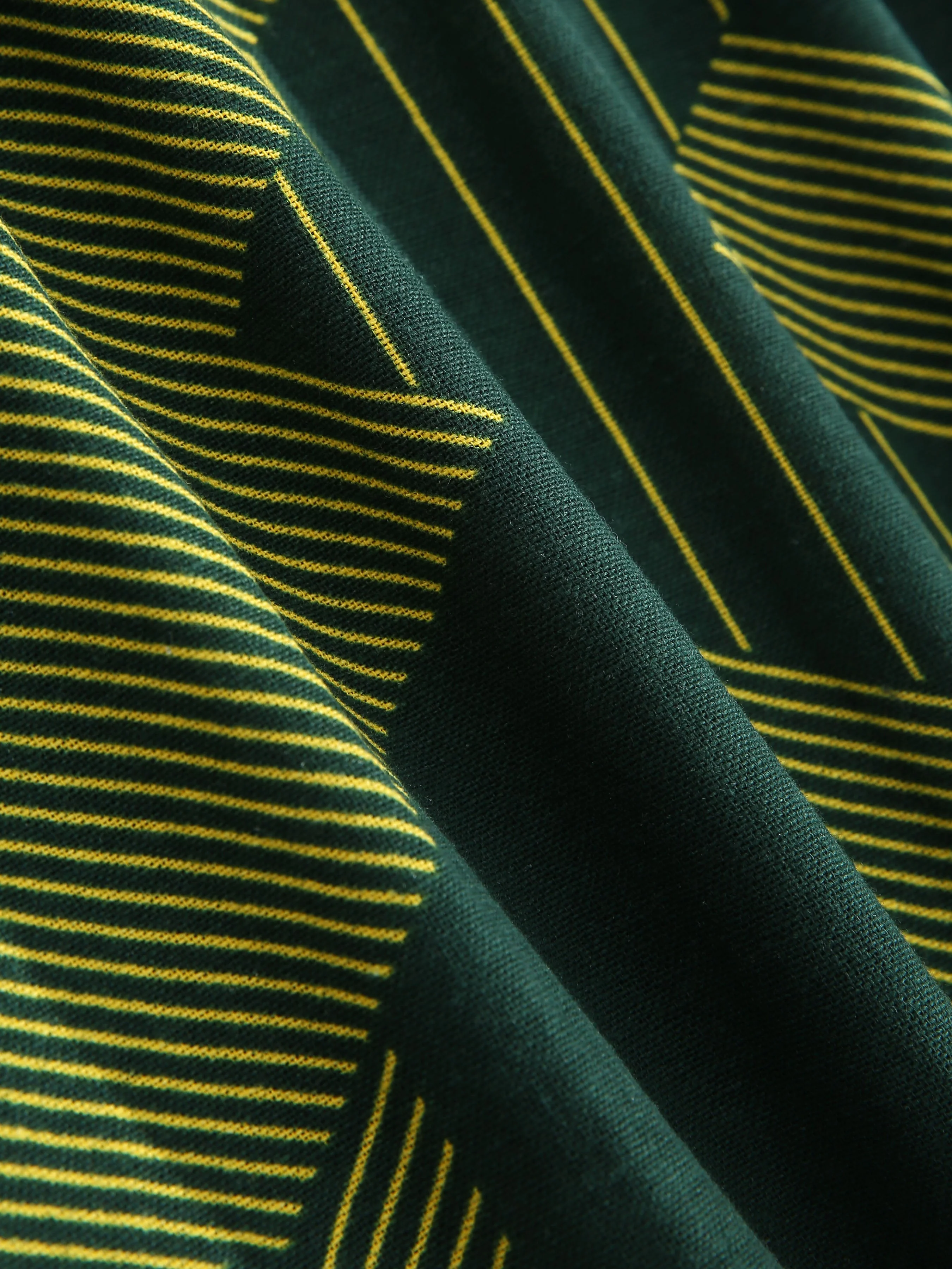 Ansil® | Line Geometry Print Button Up Shirt - Image 3